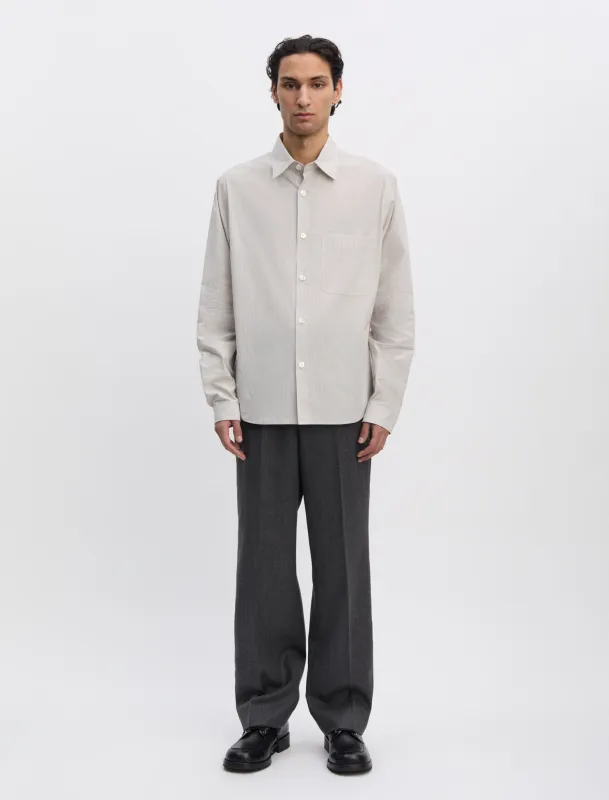 ANOTHER Shirt 4.0 JPN, Light Grey Stripe made by ANOTHER ASPECT