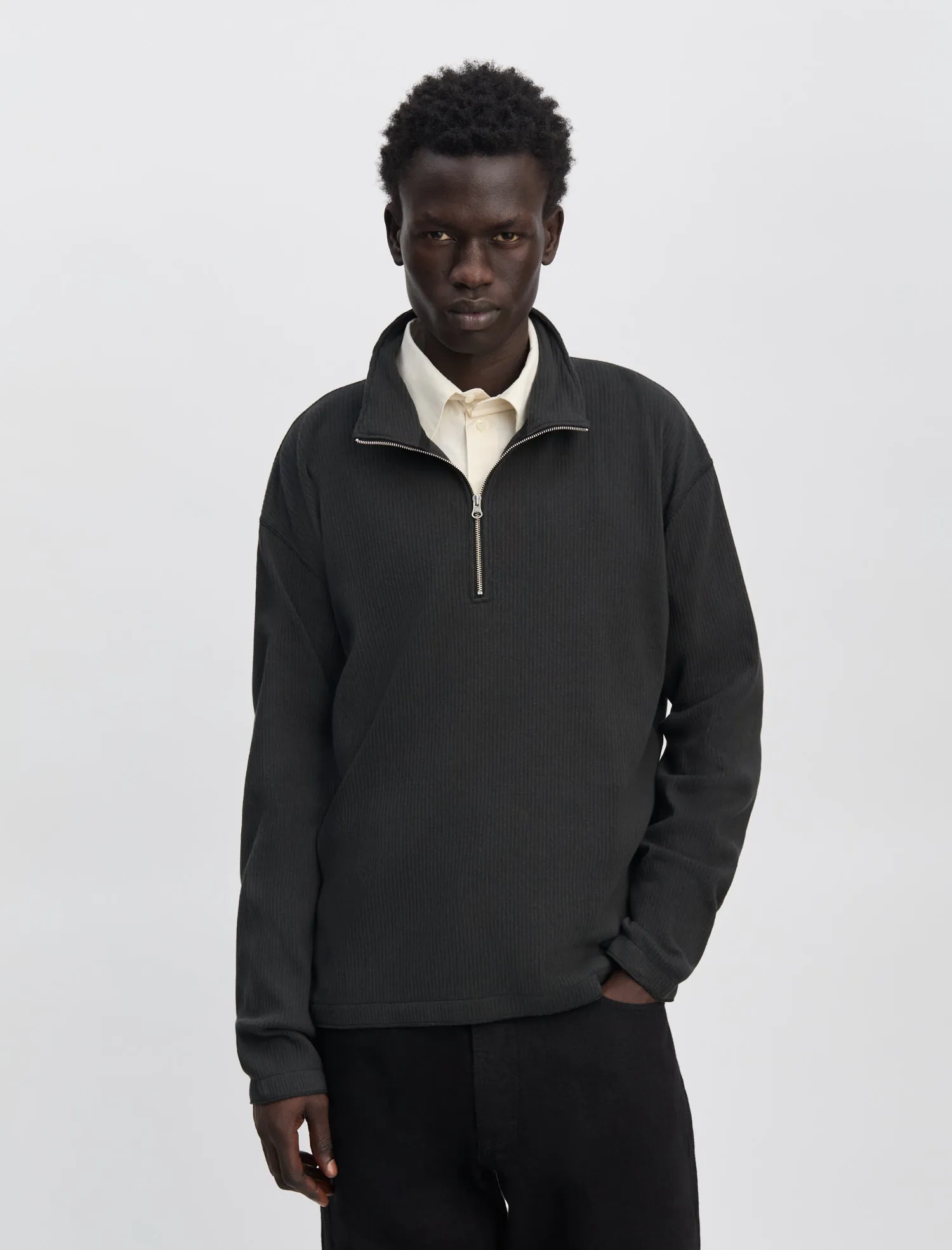 ANOTHER Zip Sweat 1.0 JPN, Black sold by ANOTHER ASPECT product image thumbnail 2