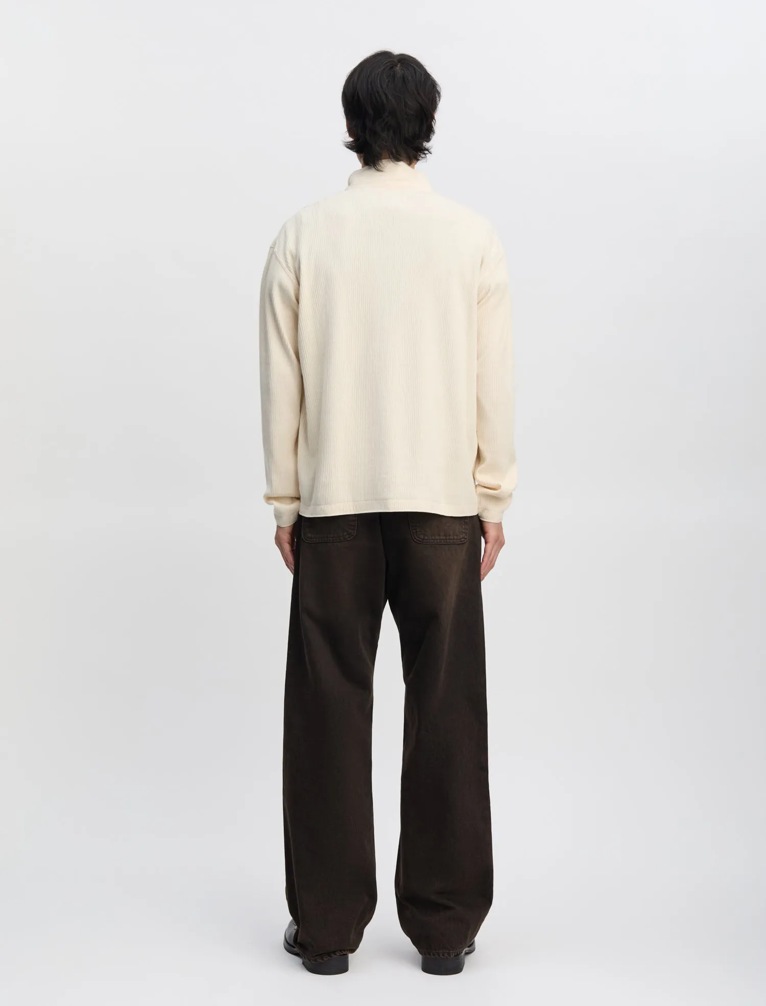 ANOTHER Zip Sweat 1.0 JPN, Ecru sold by ANOTHER ASPECT product image thumbnail 3