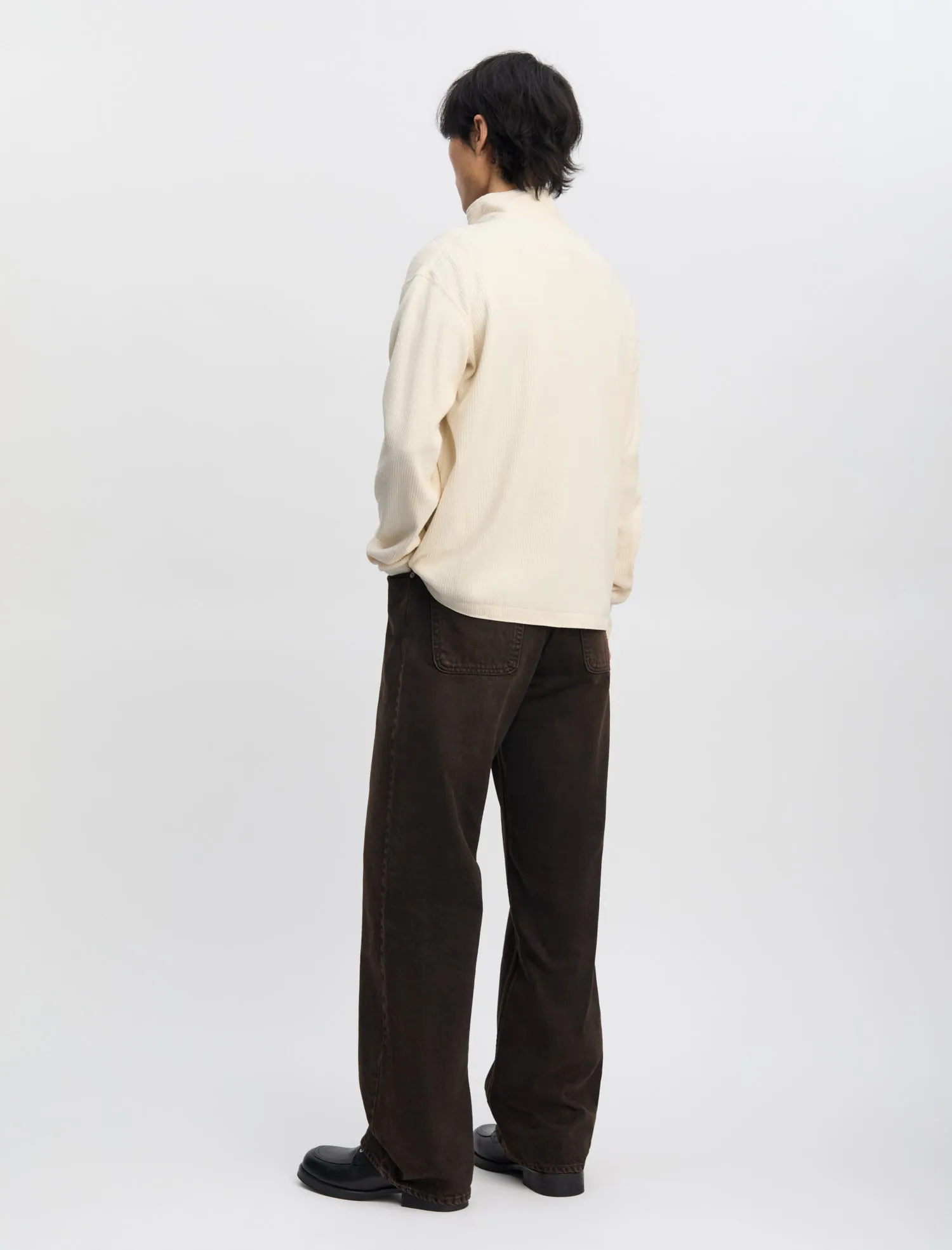 ANOTHER Zip Sweat 1.0 JPN, Ecru sold by ANOTHER ASPECT product image thumbnail 4