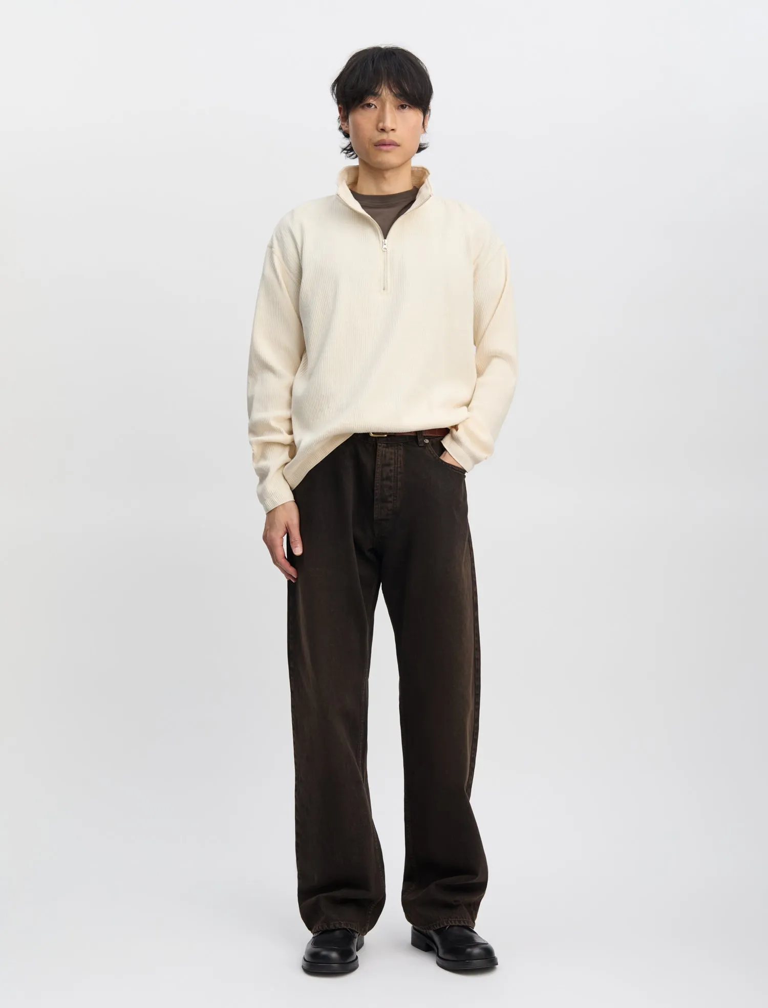 ANOTHER Zip Sweat 1.0 JPN, Ecru sold by ANOTHER ASPECT