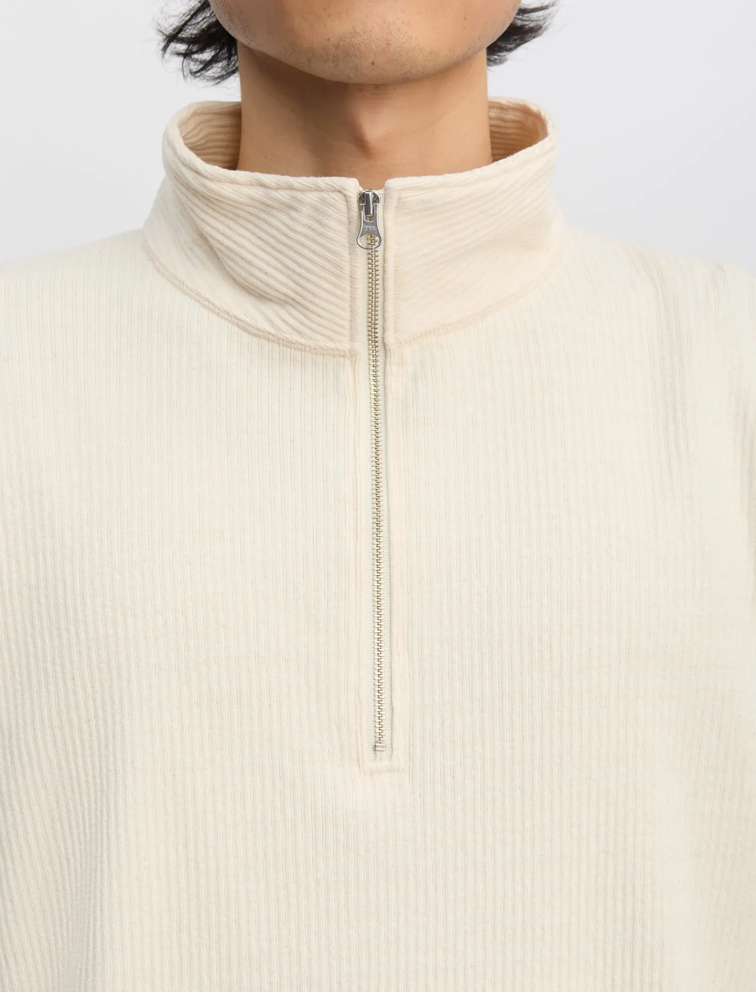 ANOTHER Zip Sweat 1.0 JPN, Ecru sold by ANOTHER ASPECT product image thumbnail 5