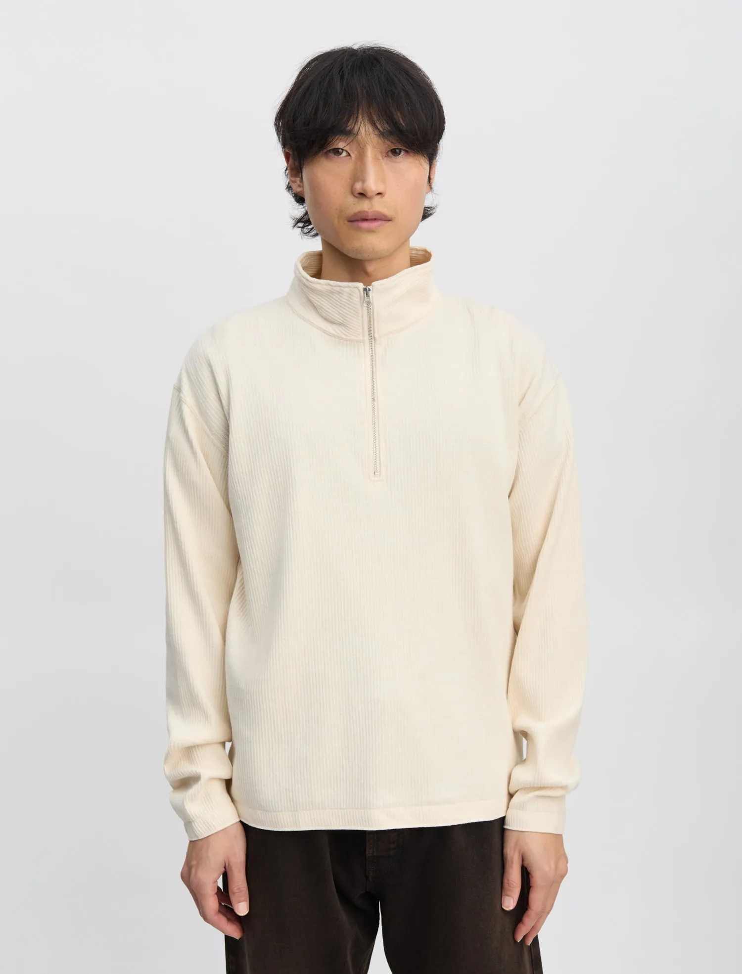 ANOTHER Zip Sweat 1.0 JPN, Ecru sold by ANOTHER ASPECT product image thumbnail 2