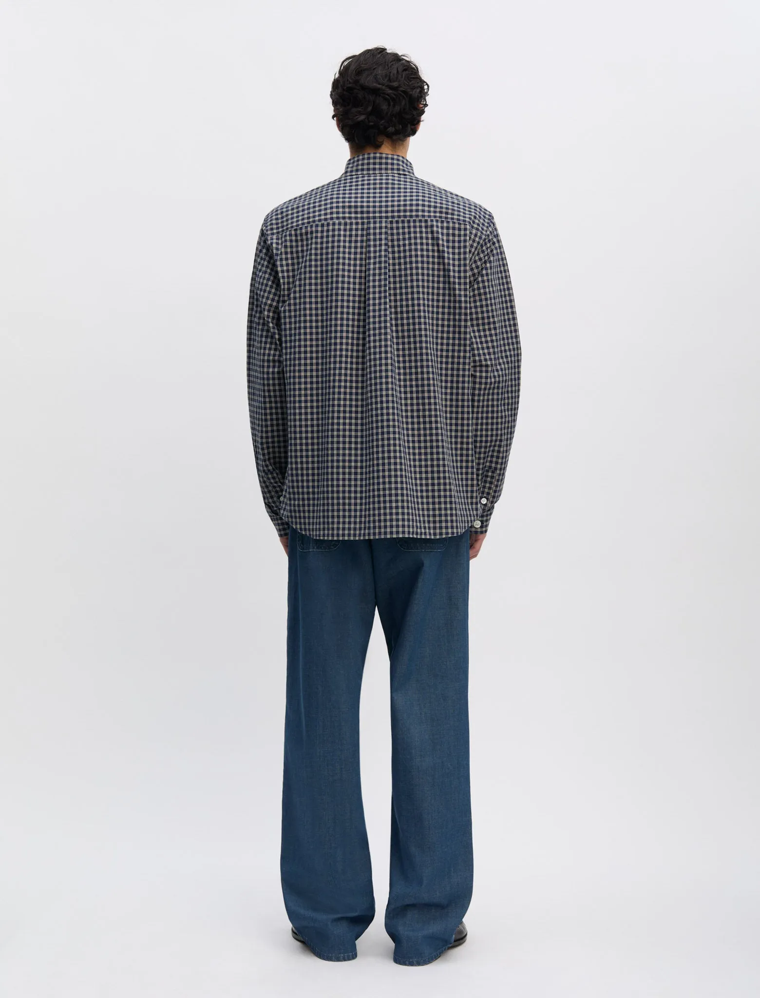 ANOTHER Shirt 4.0 JPN, Blue/White Check sold by ANOTHER ASPECT product image thumbnail 4