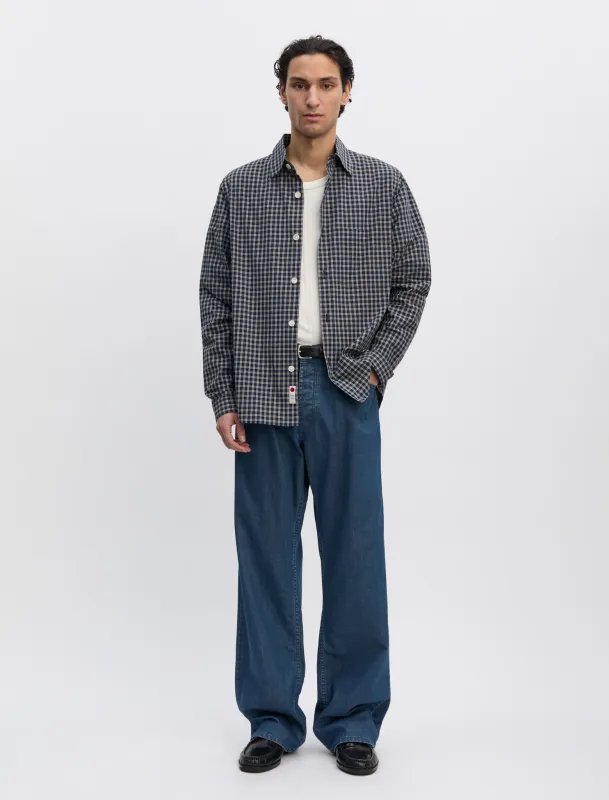 ANOTHER Shirt 4.0 JPN, Blue/White Check made by ANOTHER ASPECT