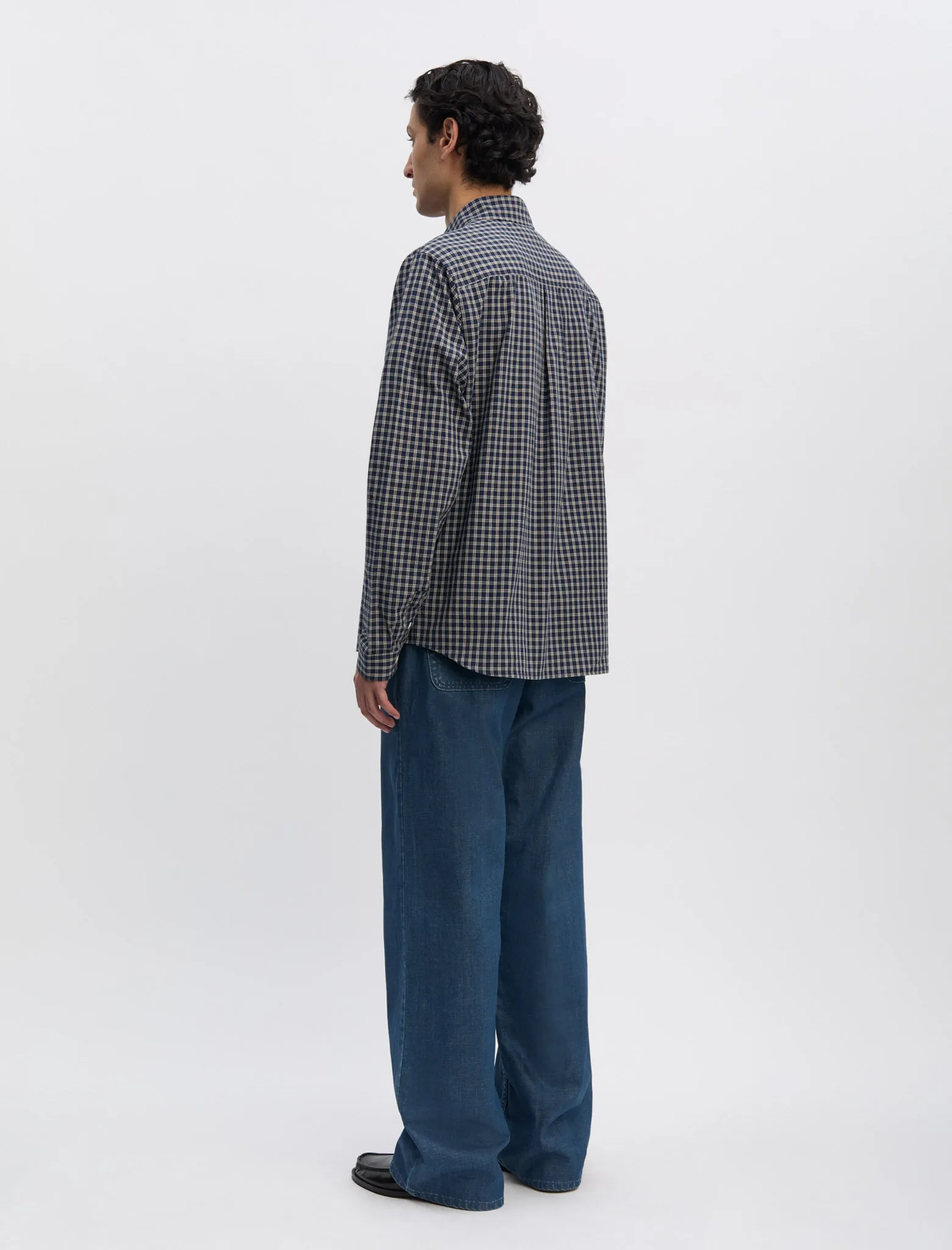 ANOTHER Shirt 4.0 JPN, Blue/White Check sold by ANOTHER ASPECT product image thumbnail 5