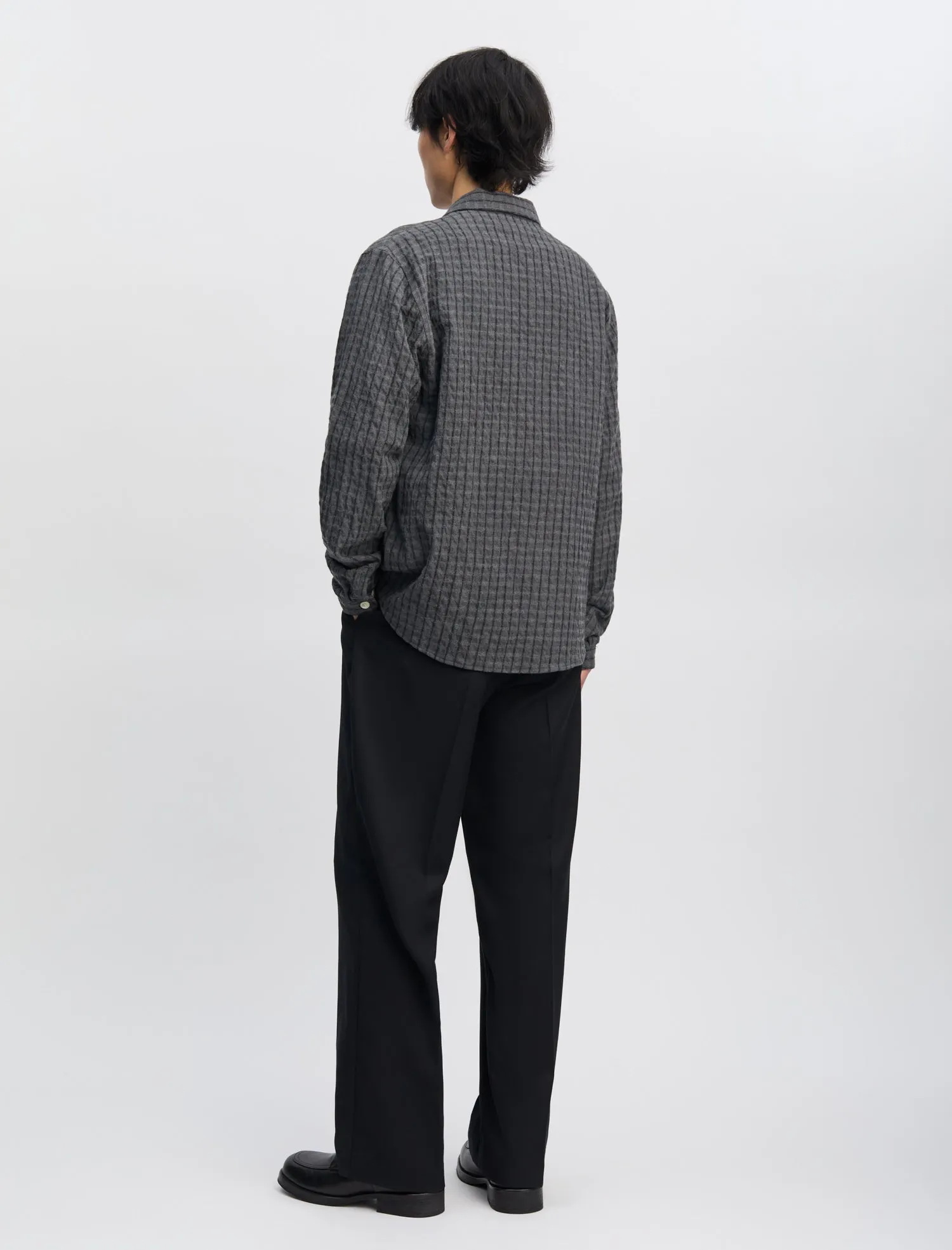 ANOTHER Overshirt 1.0 JPN, Grey/Black Stripe sold by ANOTHER ASPECT product image thumbnail 4