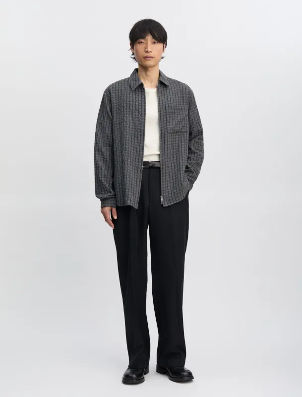 ANOTHER Overshirt 1.0 JPN, Grey/Black Stripe made by ANOTHER ASPECT