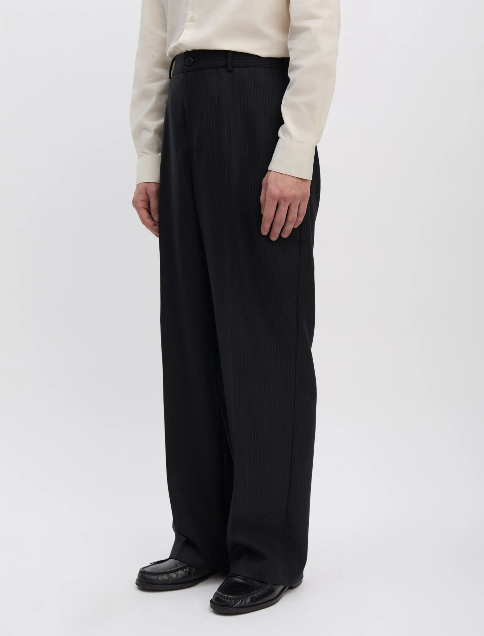 ANOTHER Suit Pants 2.0, Black Pinstripe sold by ANOTHER ASPECT product image thumbnail 2