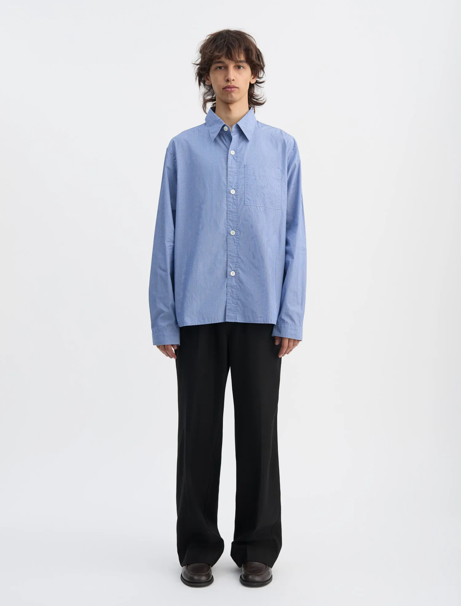 ANOTHER Shirt 4.0, Blue/White Stripe sold by ANOTHER ASPECT