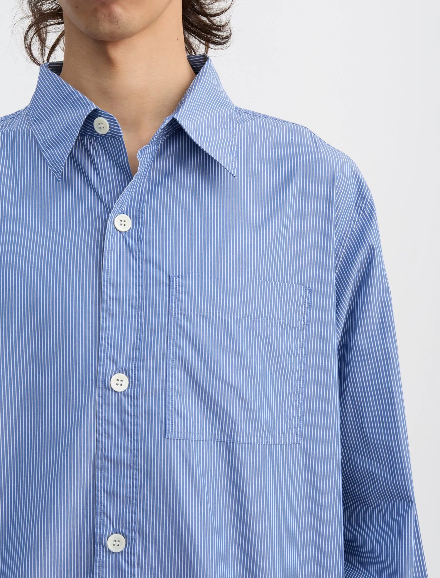 ANOTHER Shirt 4.0, Blue/White Stripe sold by ANOTHER ASPECT product image thumbnail 2