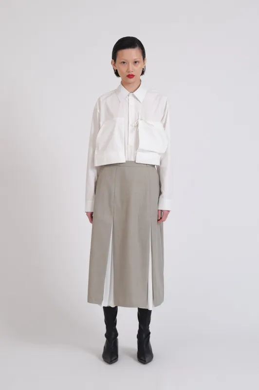 SHY Skirt - Grey Marl sold by ARCS London