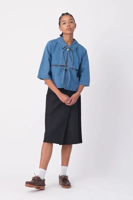 JUMP Blouse - DENIM sold by ARCS London