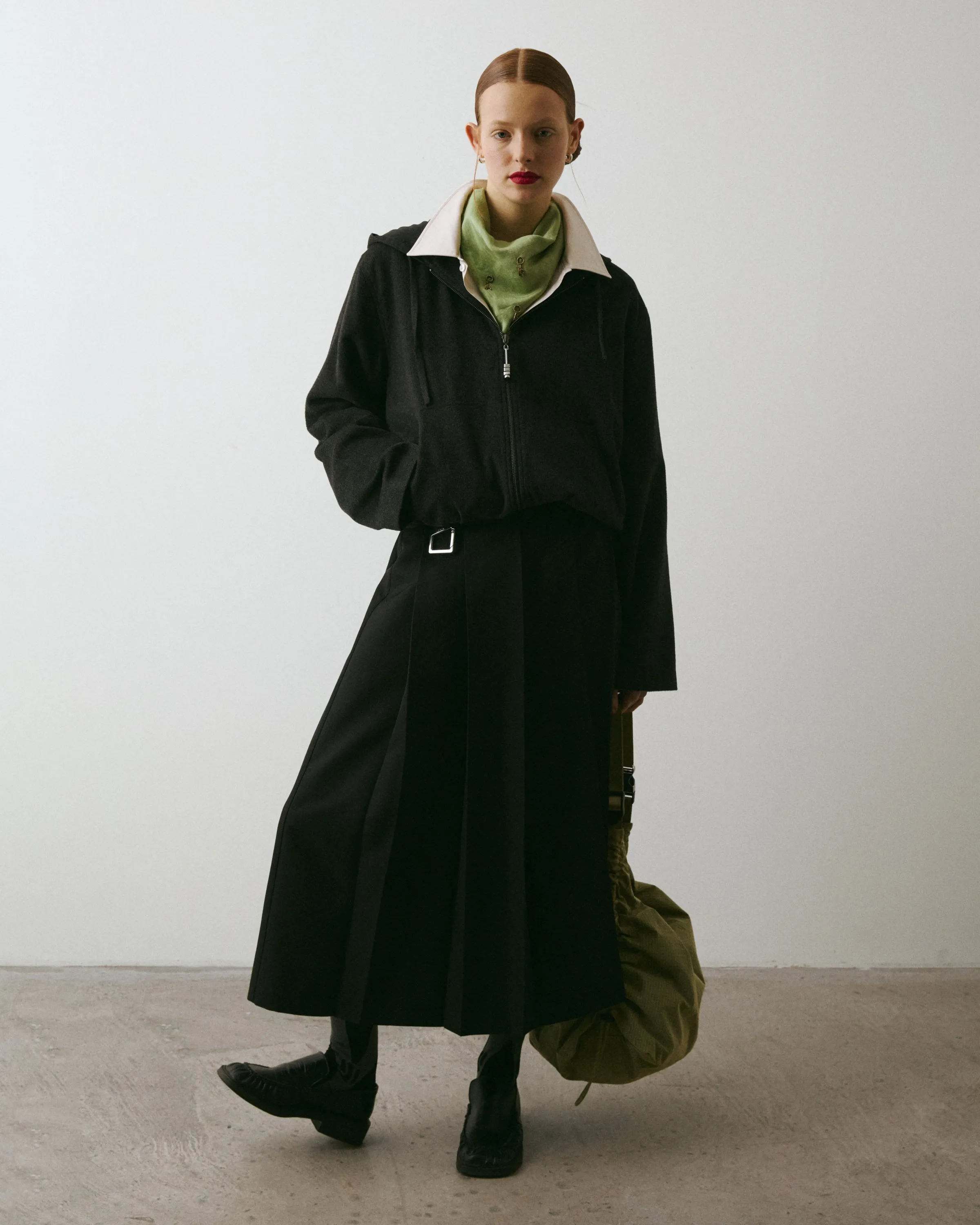 SNACK Skirt - Black Recycled Polyester sold by ARCS London product image thumbnail 4