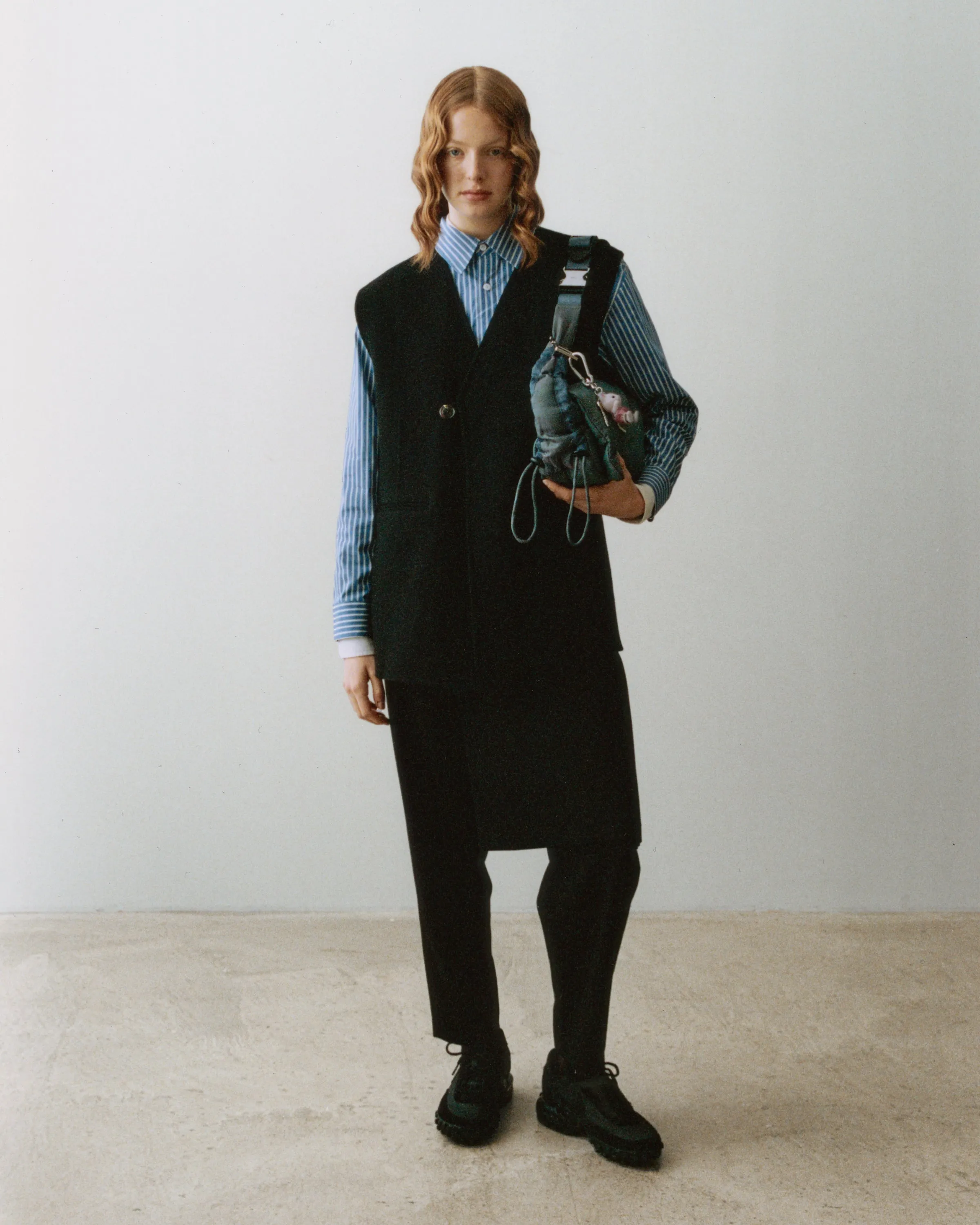 CLEO Vest - Black Wool sold by ARCS London