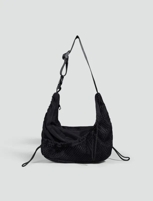 Little HEY Sling Bag - Black Criss-Cross made by ARCS London