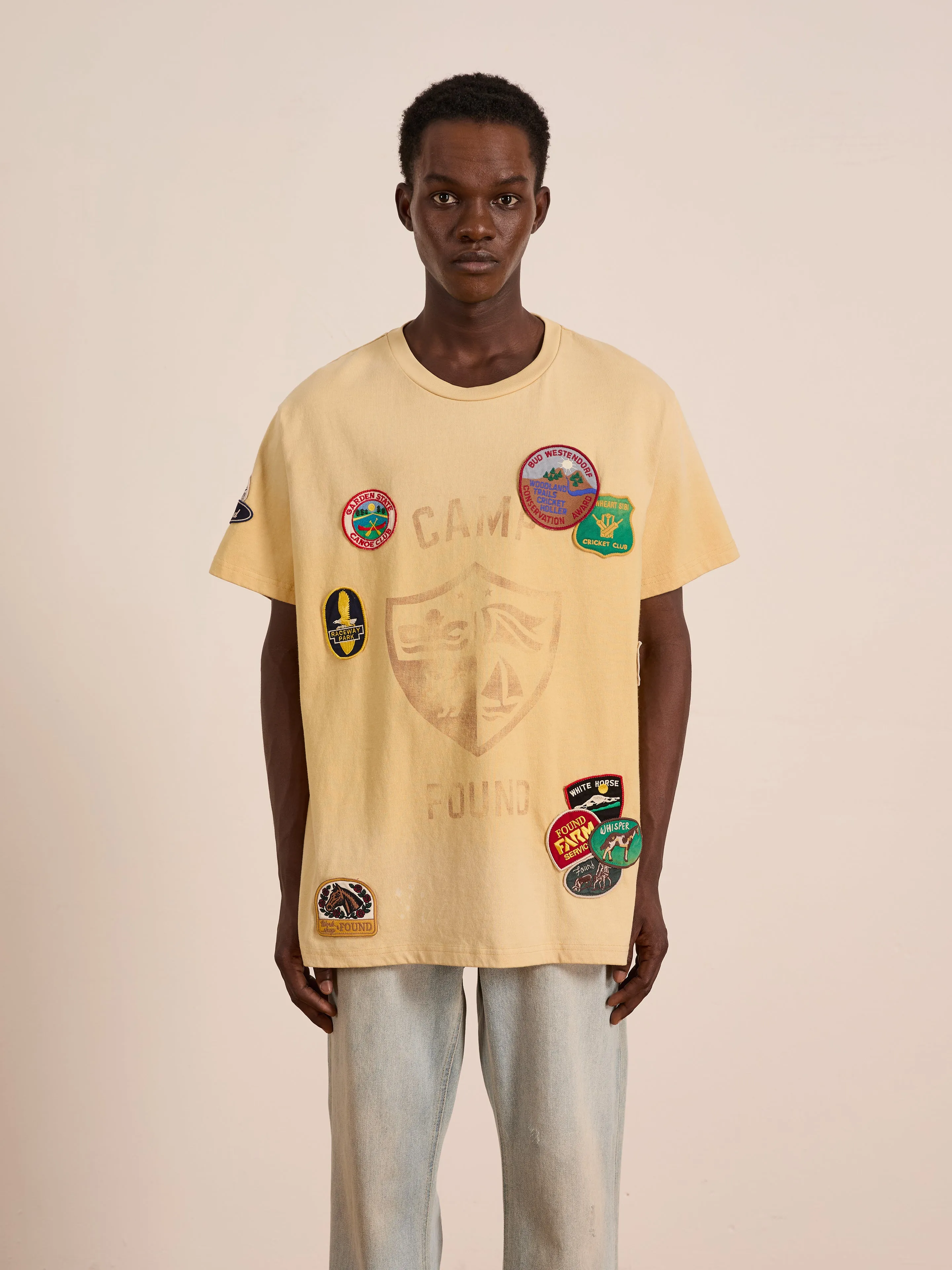 Patchwork Camp Tee sold by Found