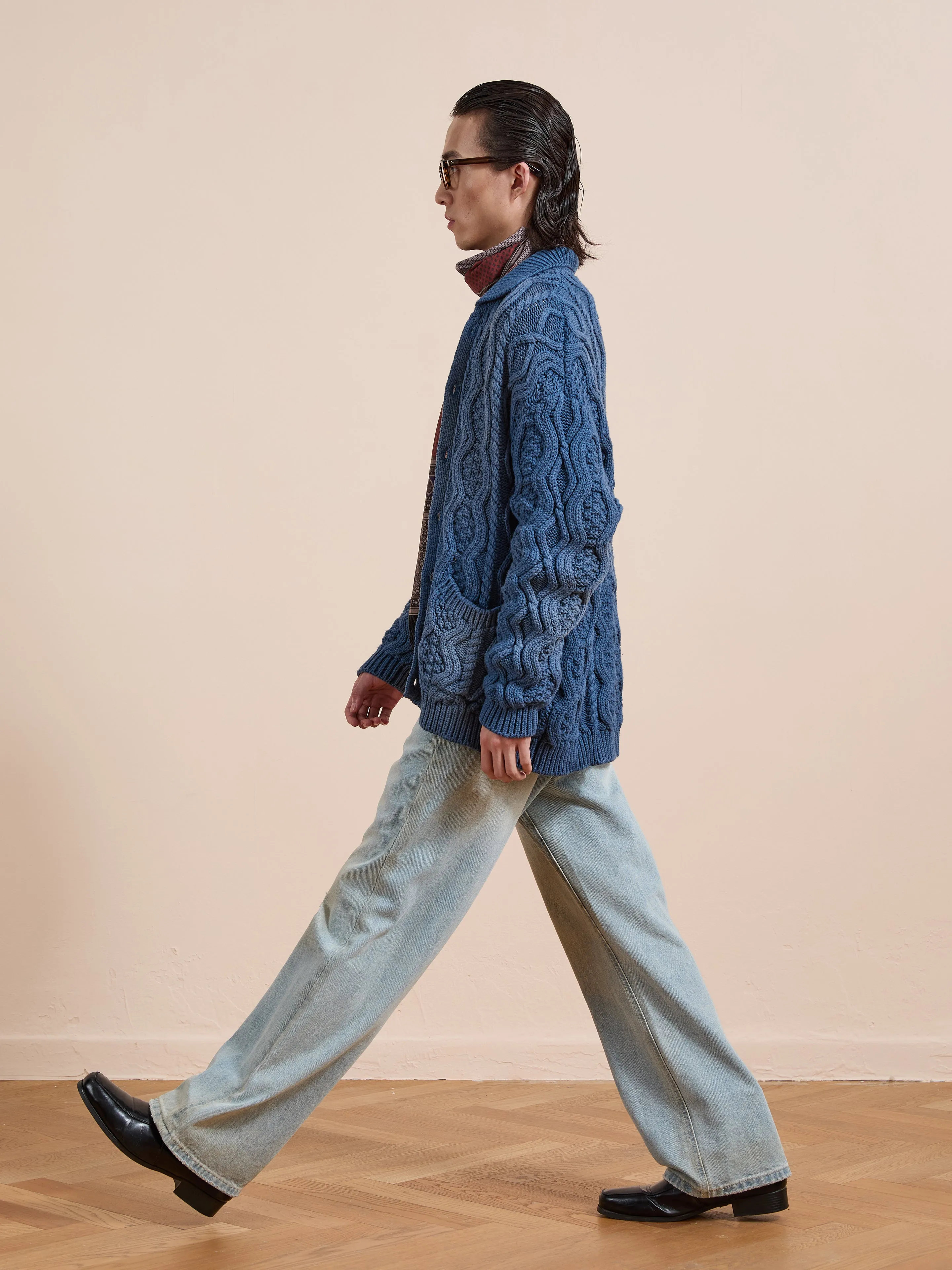 Cable Knit Buttoned Cardigan sold by Found product image thumbnail 4
