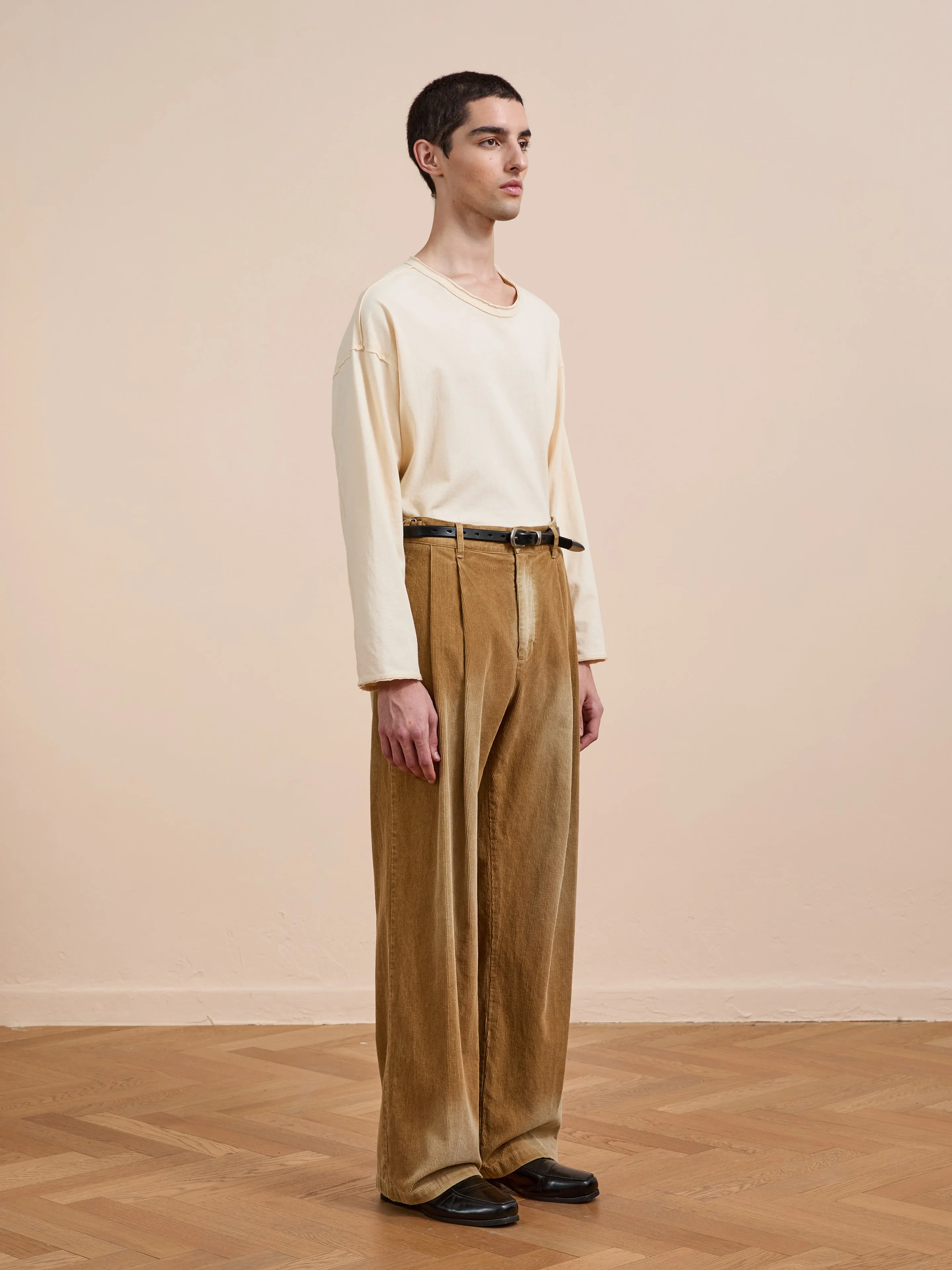 Faded Pleated Corduroy Pants sold by Found product image thumbnail 5
