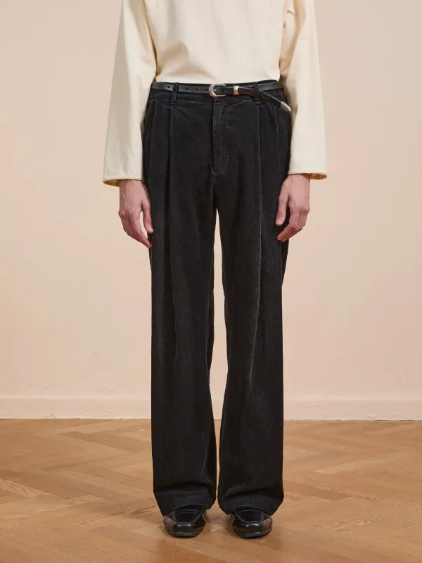 Faded Pleated Corduroy Pants sold by Found