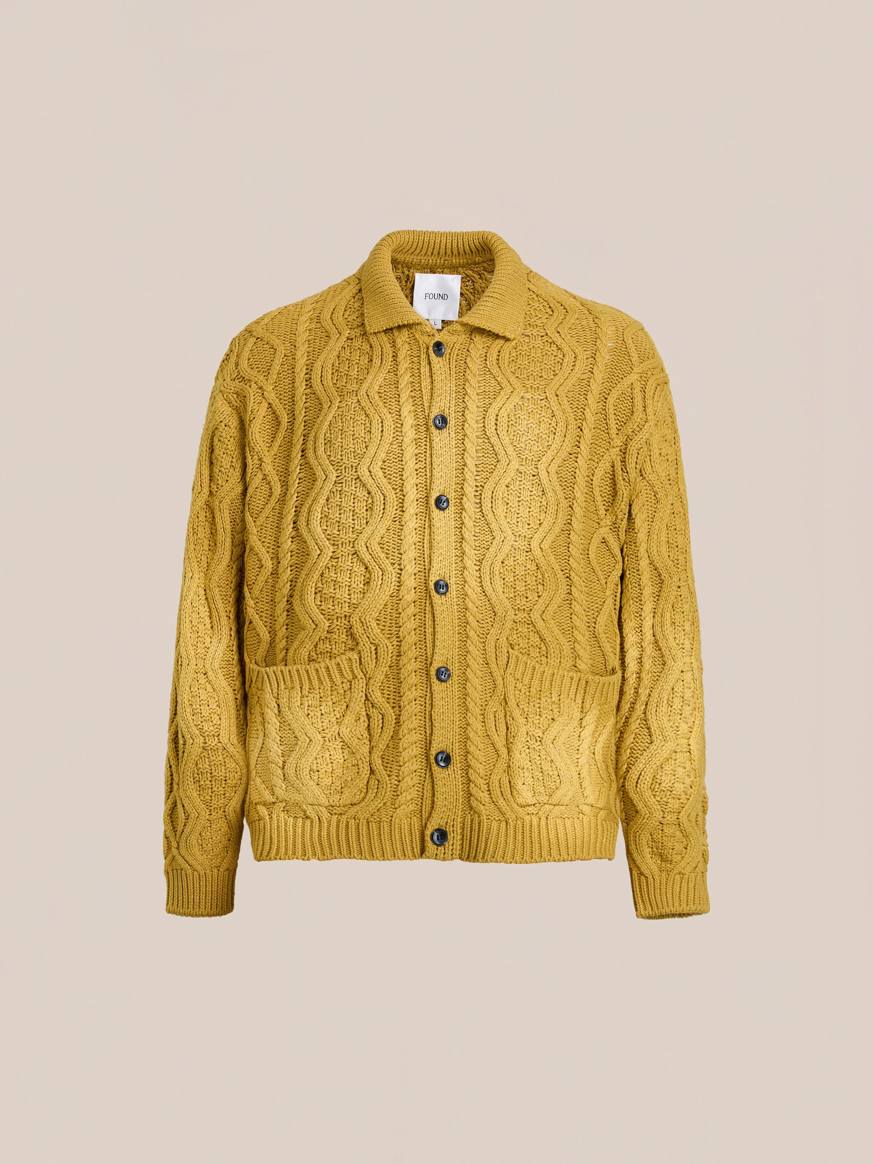 Cable Knit Buttoned Cardigan sold by Found product image thumbnail 4