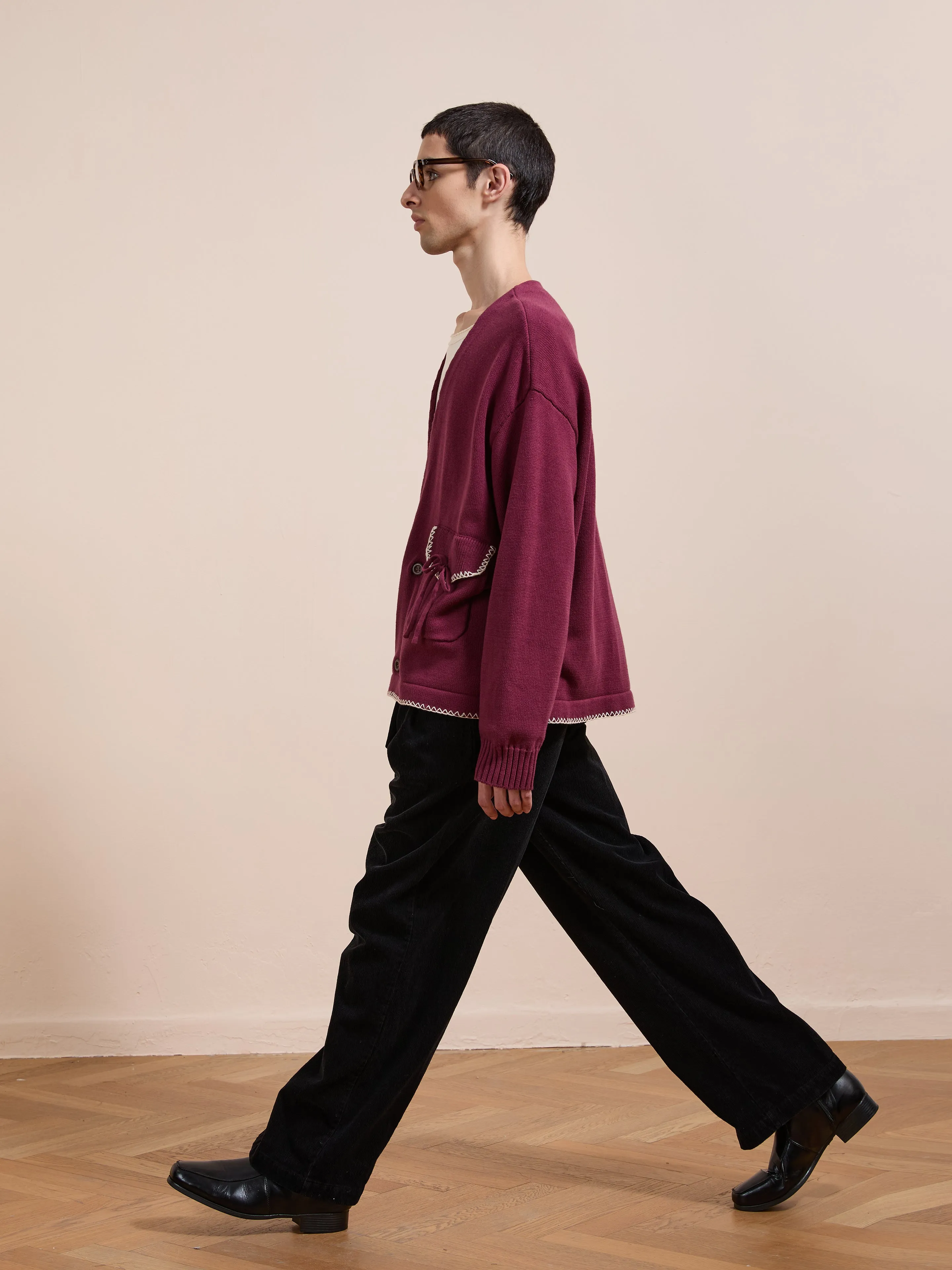 Double Breasted Bow Cardigan sold by Found product image thumbnail 4