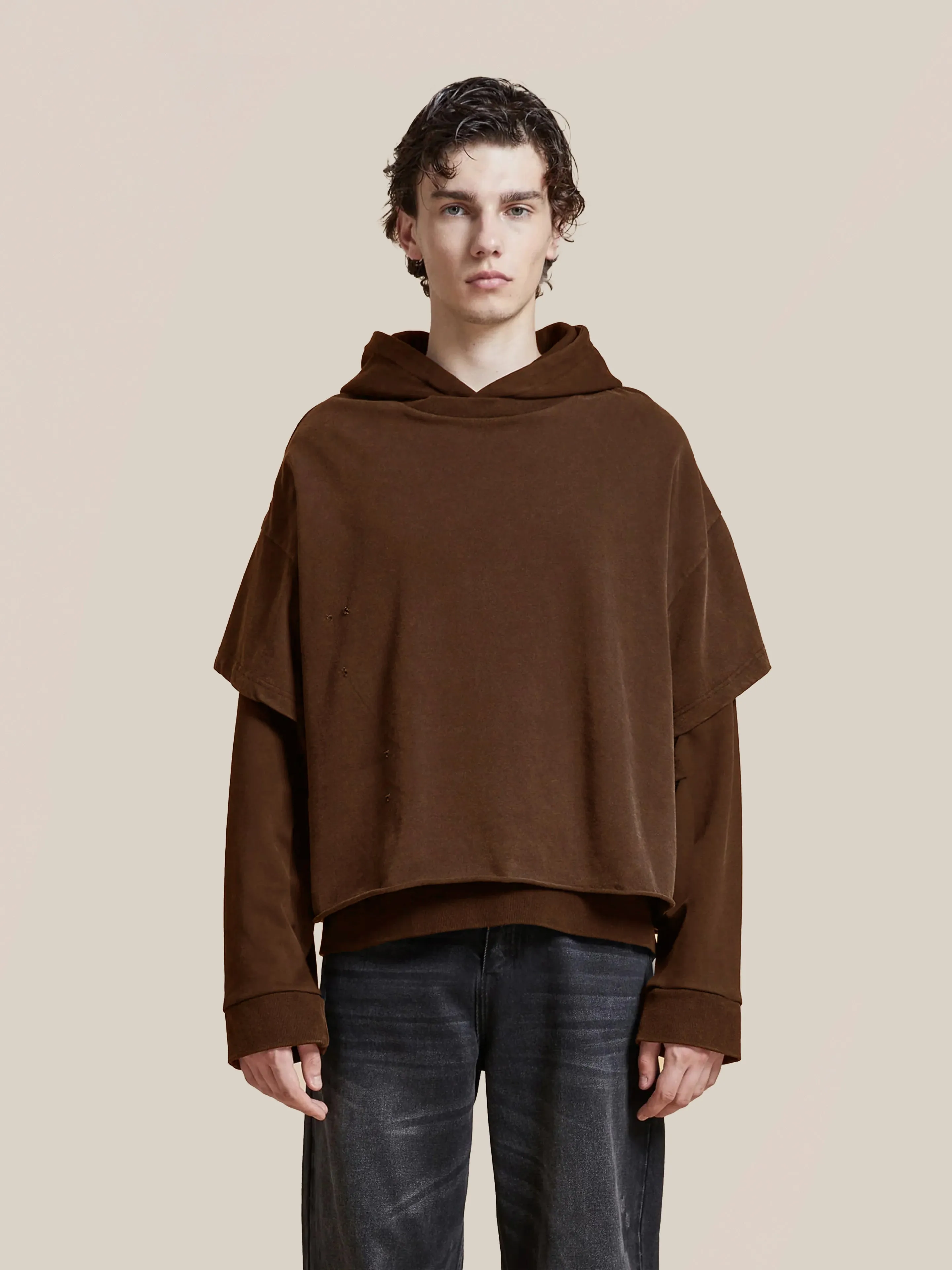 Double Layer Hoodie sold by Found