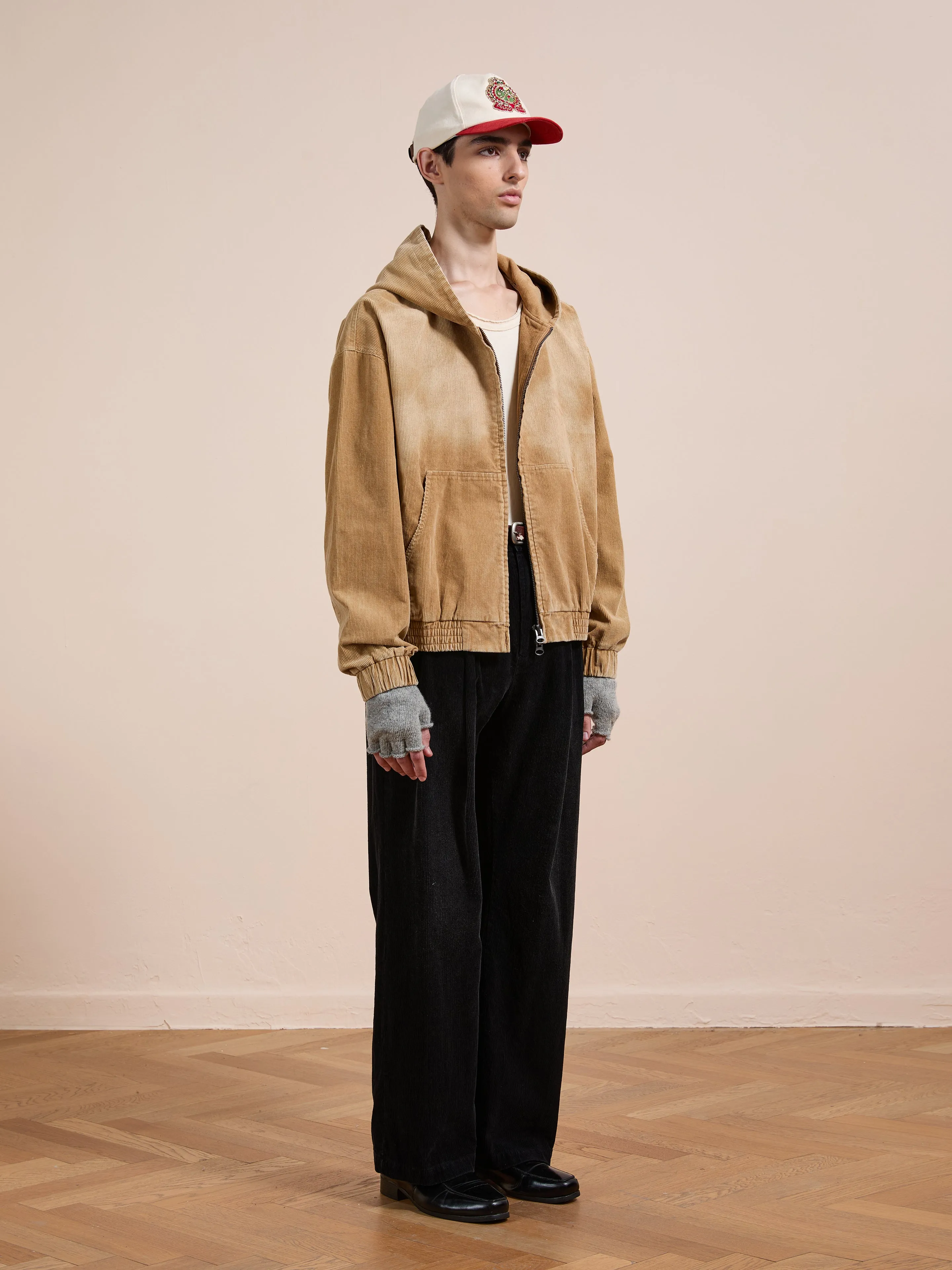 Corduroy Zip Up Hoodie sold by Found product image thumbnail 5