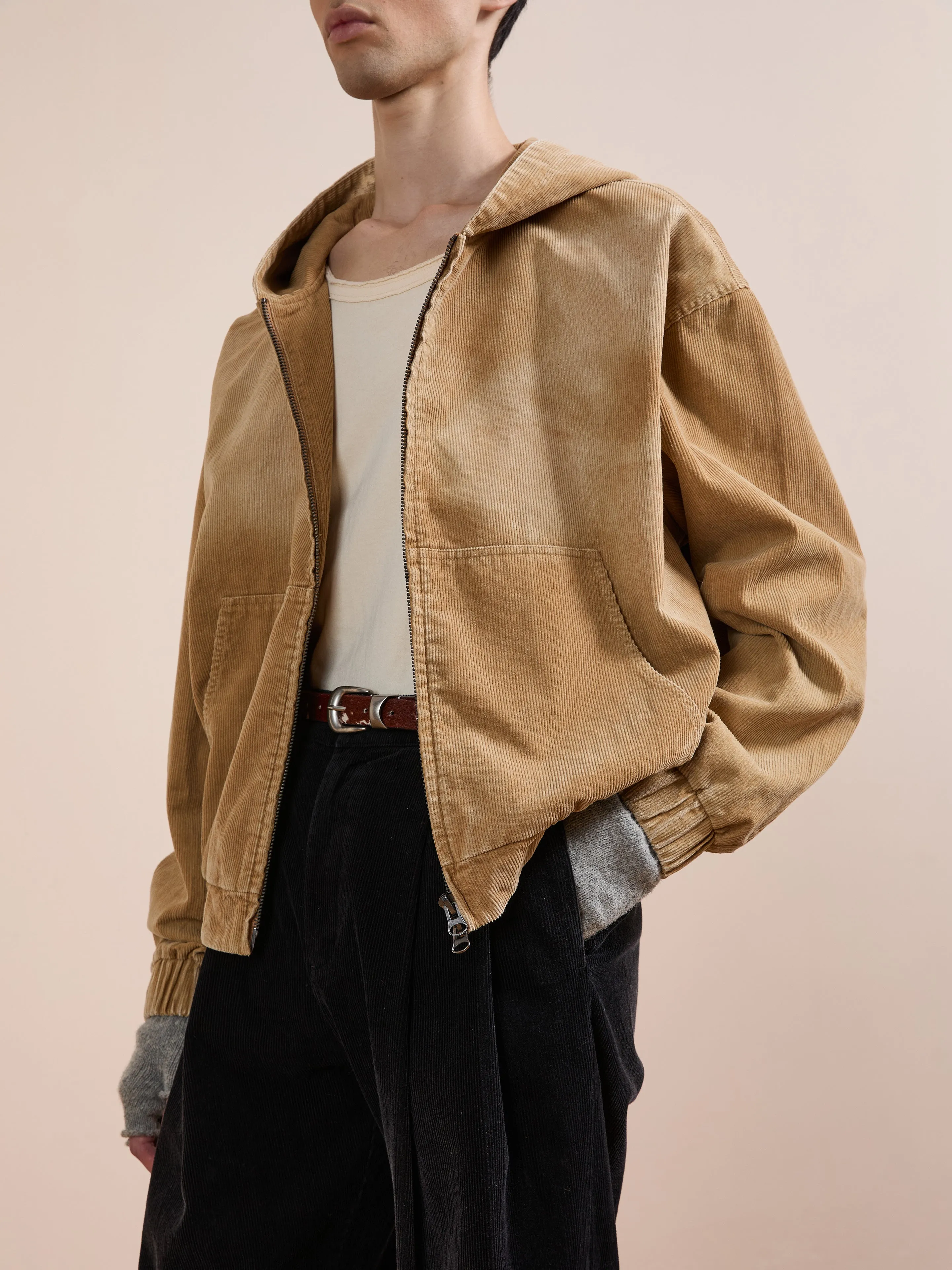 Corduroy Zip Up Hoodie sold by Found product image thumbnail 2