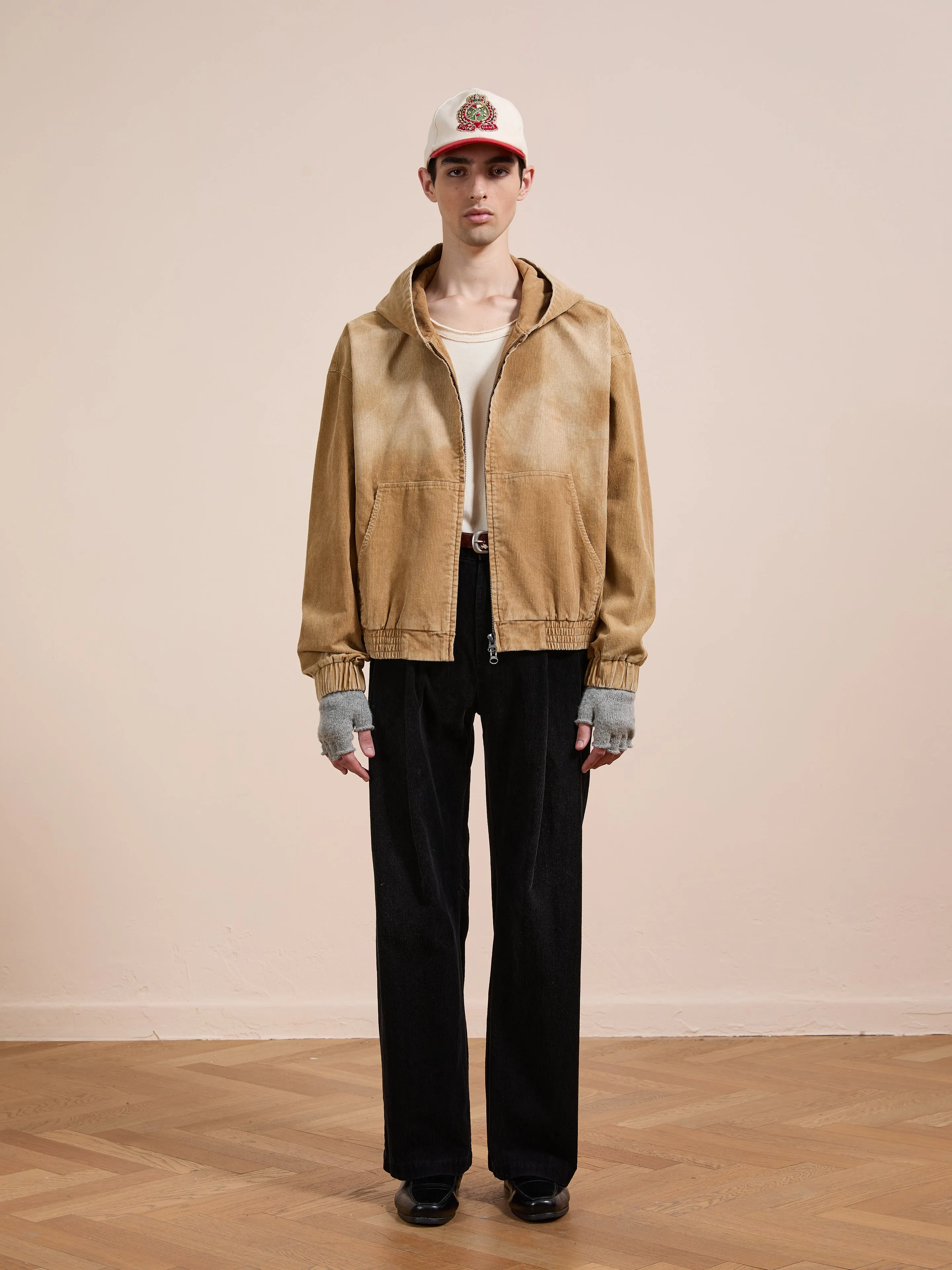 Corduroy Zip Up Hoodie sold by Found product image thumbnail 3