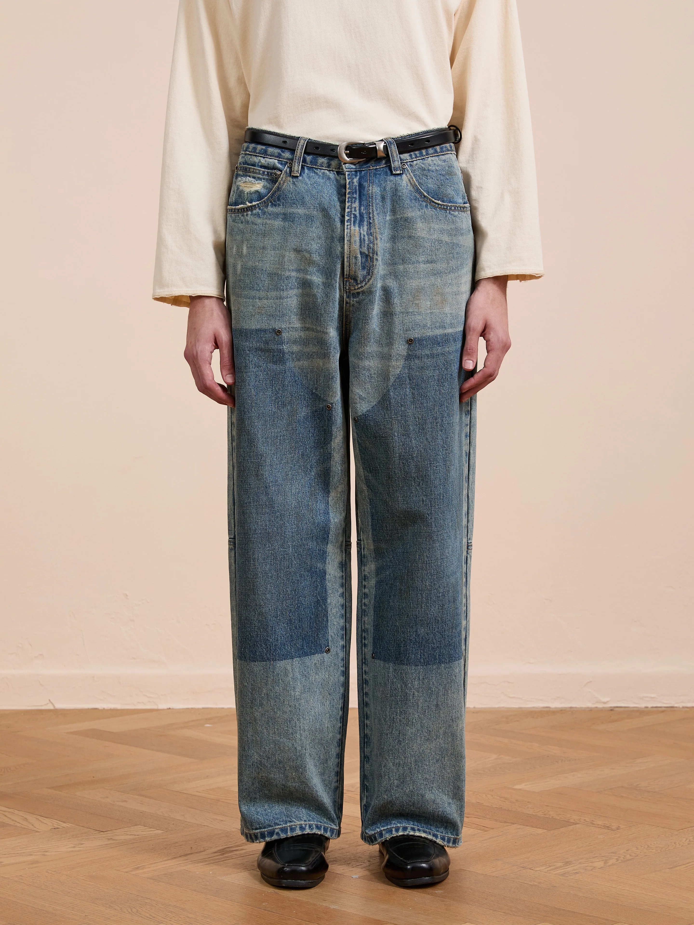 Double Knee Carpenter Jeans sold by Found