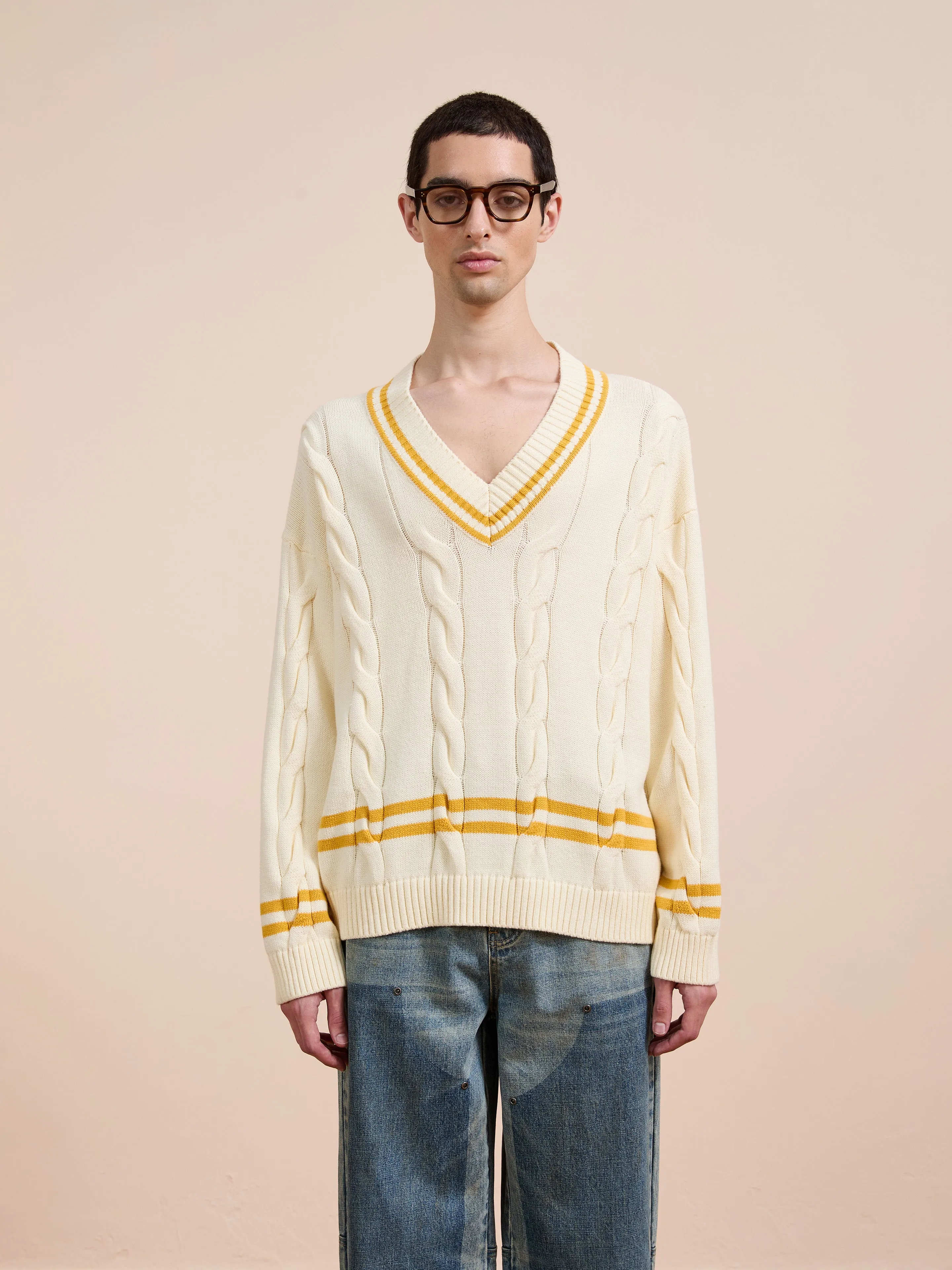 V-Neck Cricket Sweater sold by Found