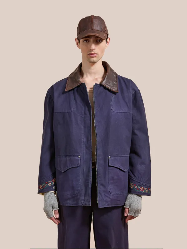 Canvas Distressed Barn Jacket made by Found