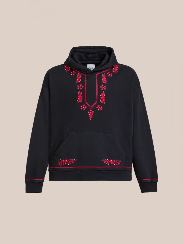 Indus Embroidered Hoodie made by Found