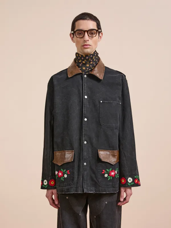 Canvas Embroidered Work Jacket sold by Found
