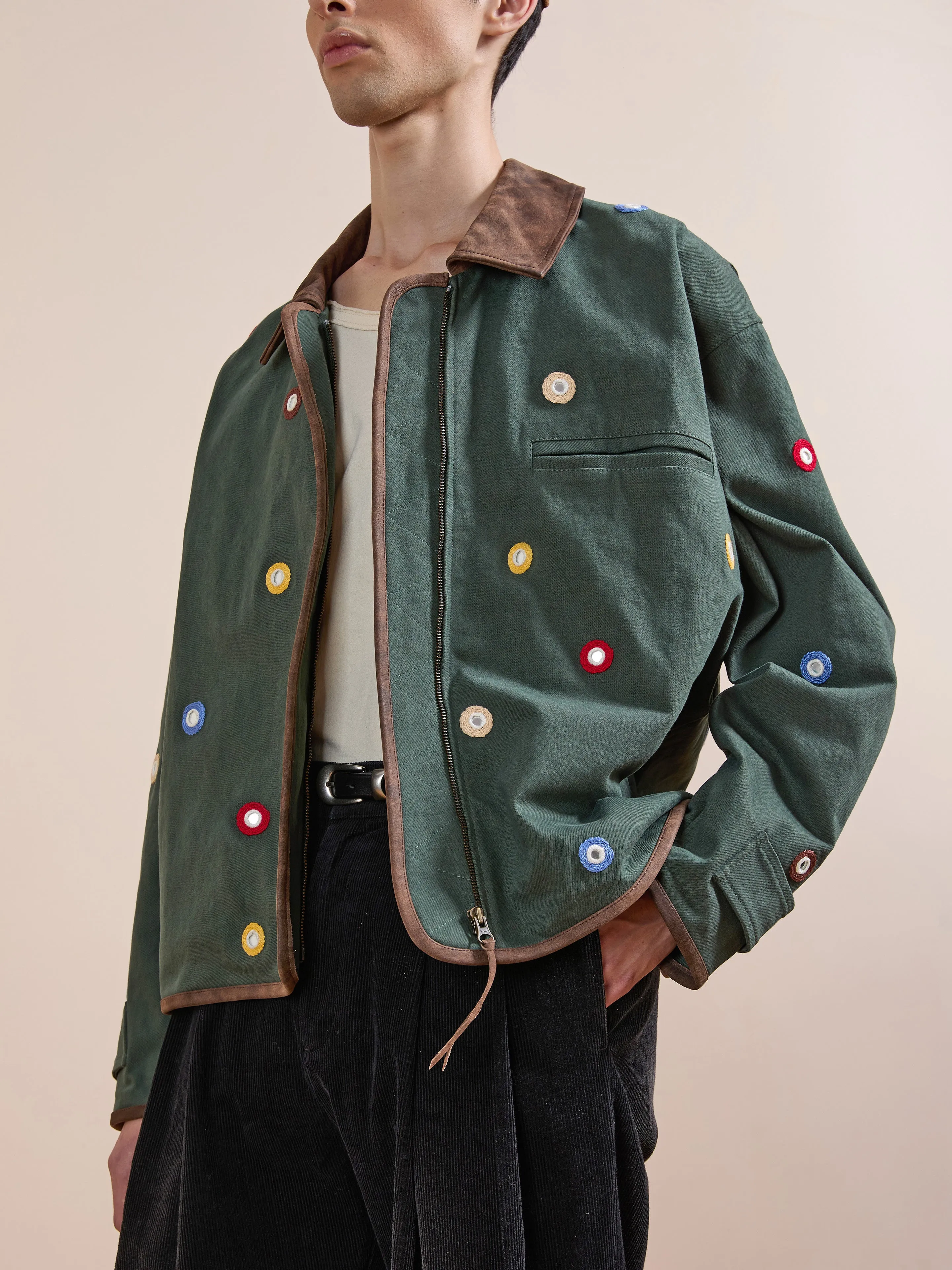 Hand Embroidered Mirror Abhala Jacket sold by Found product image thumbnail 2