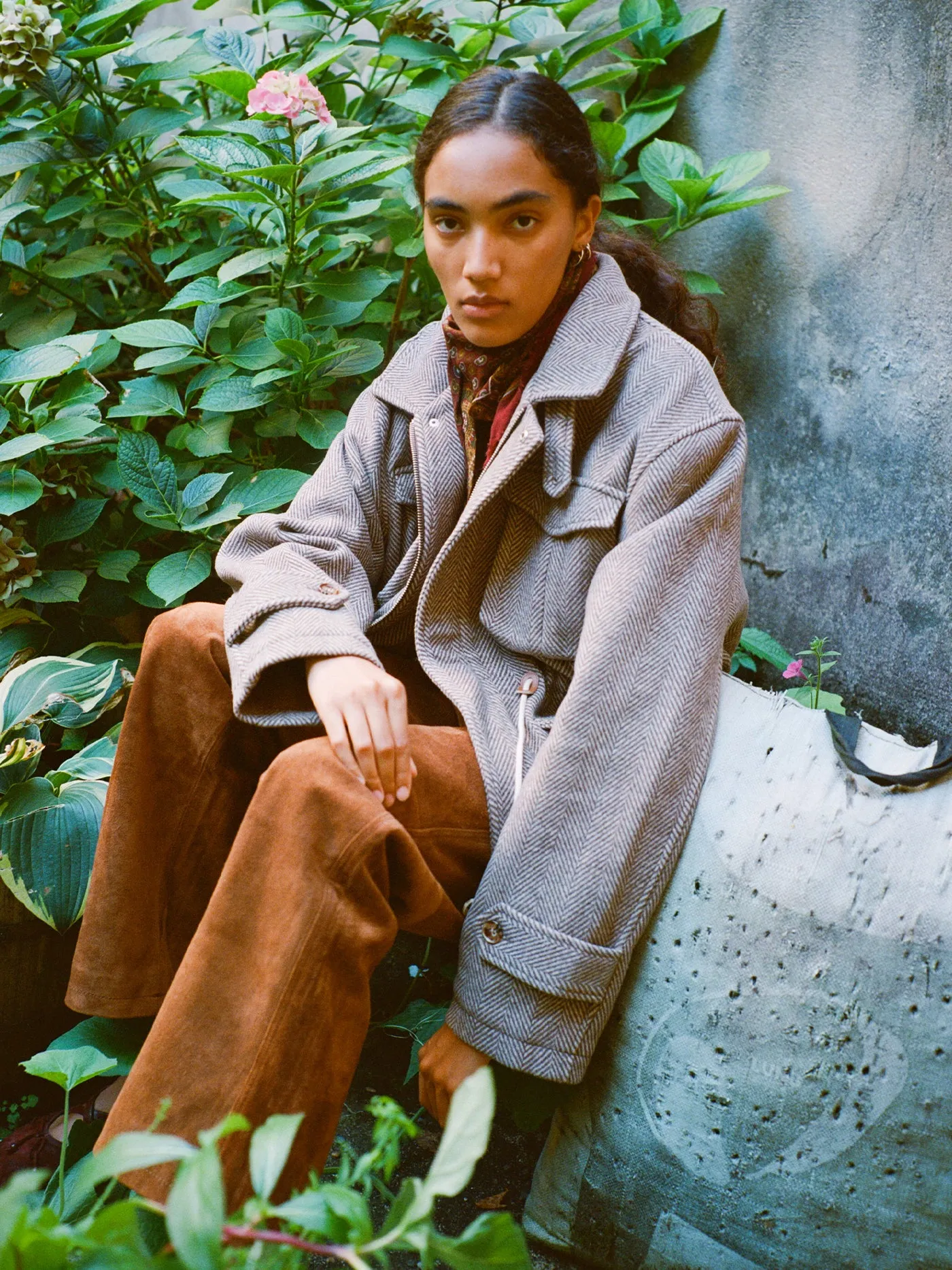 Herringbone Wool Barn Jacket sold by Found product image thumbnail 5