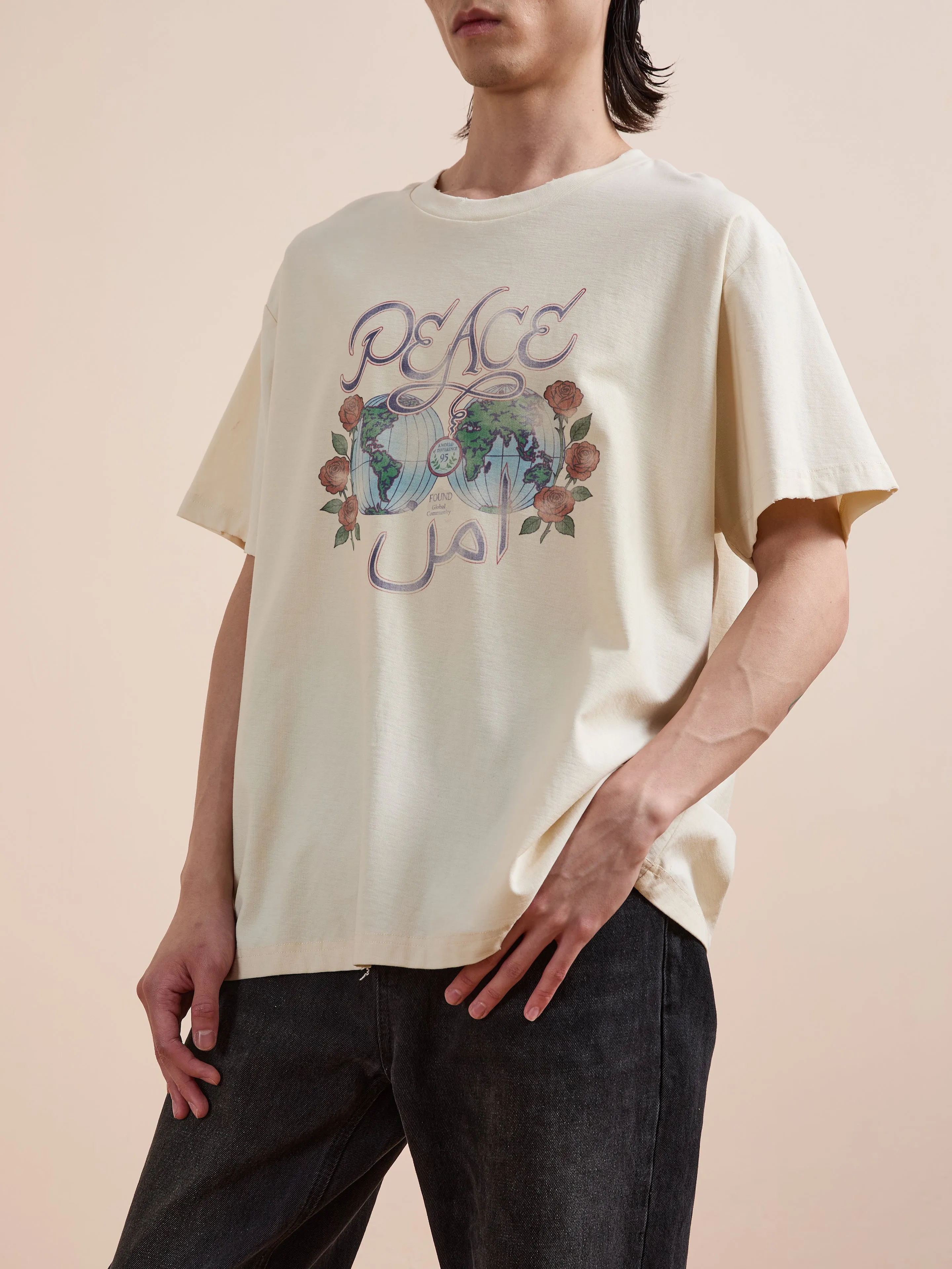 Peace Globe Tee sold by Found product image thumbnail 3