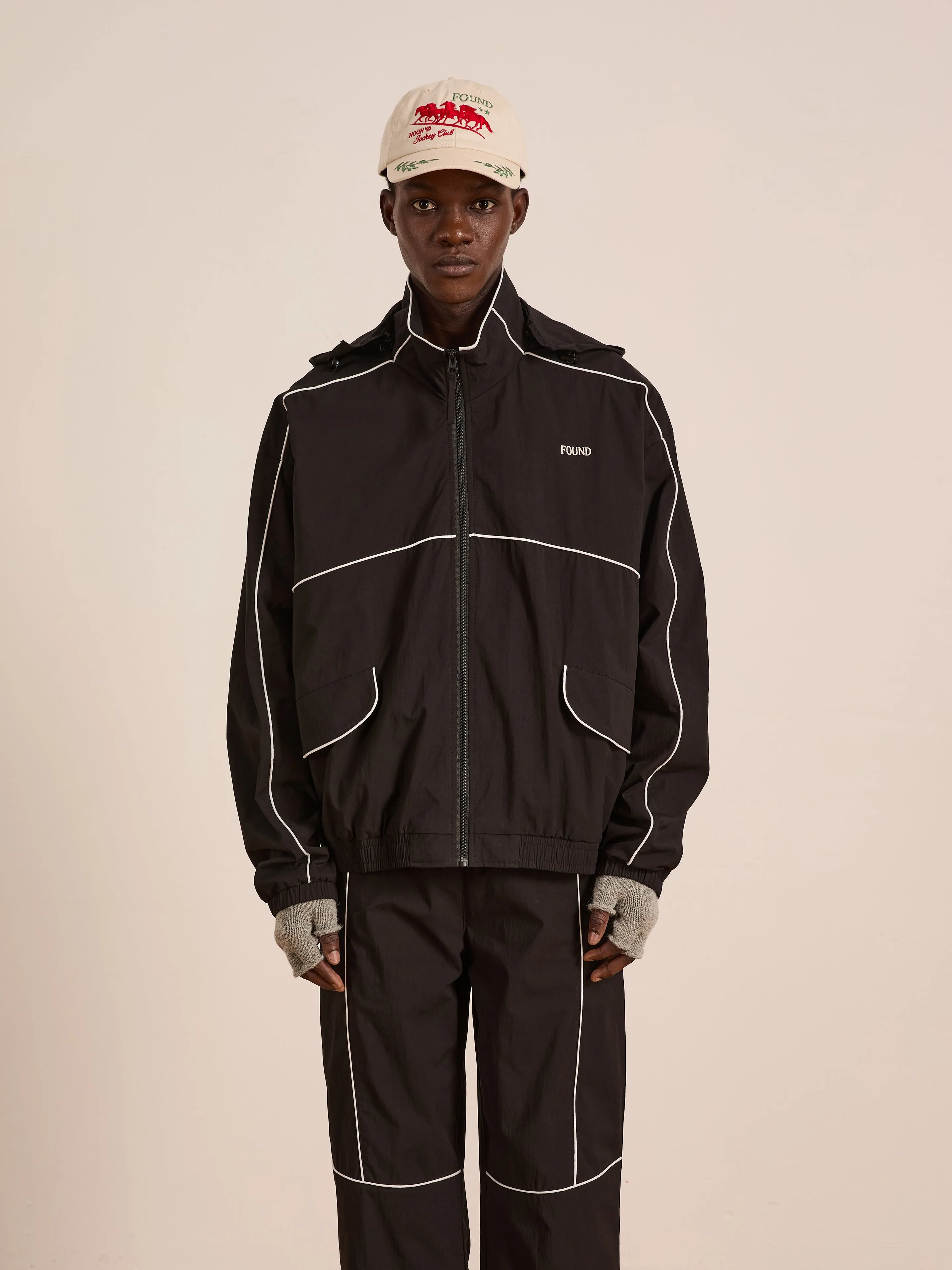 Arena Stripe Track Jacket sold by Found