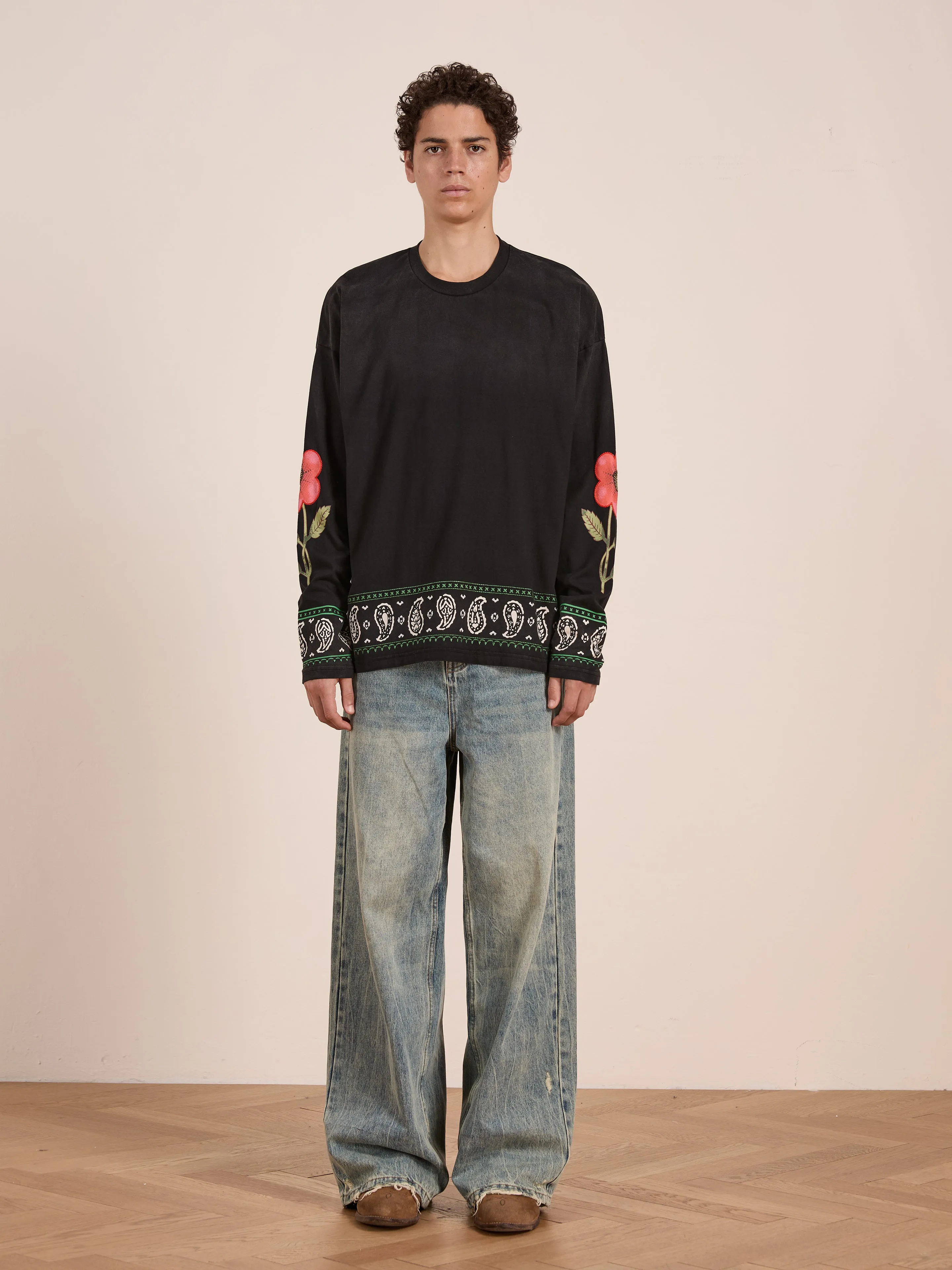 Garden Bloom Embroidered LS Tee sold by Found product image thumbnail 3