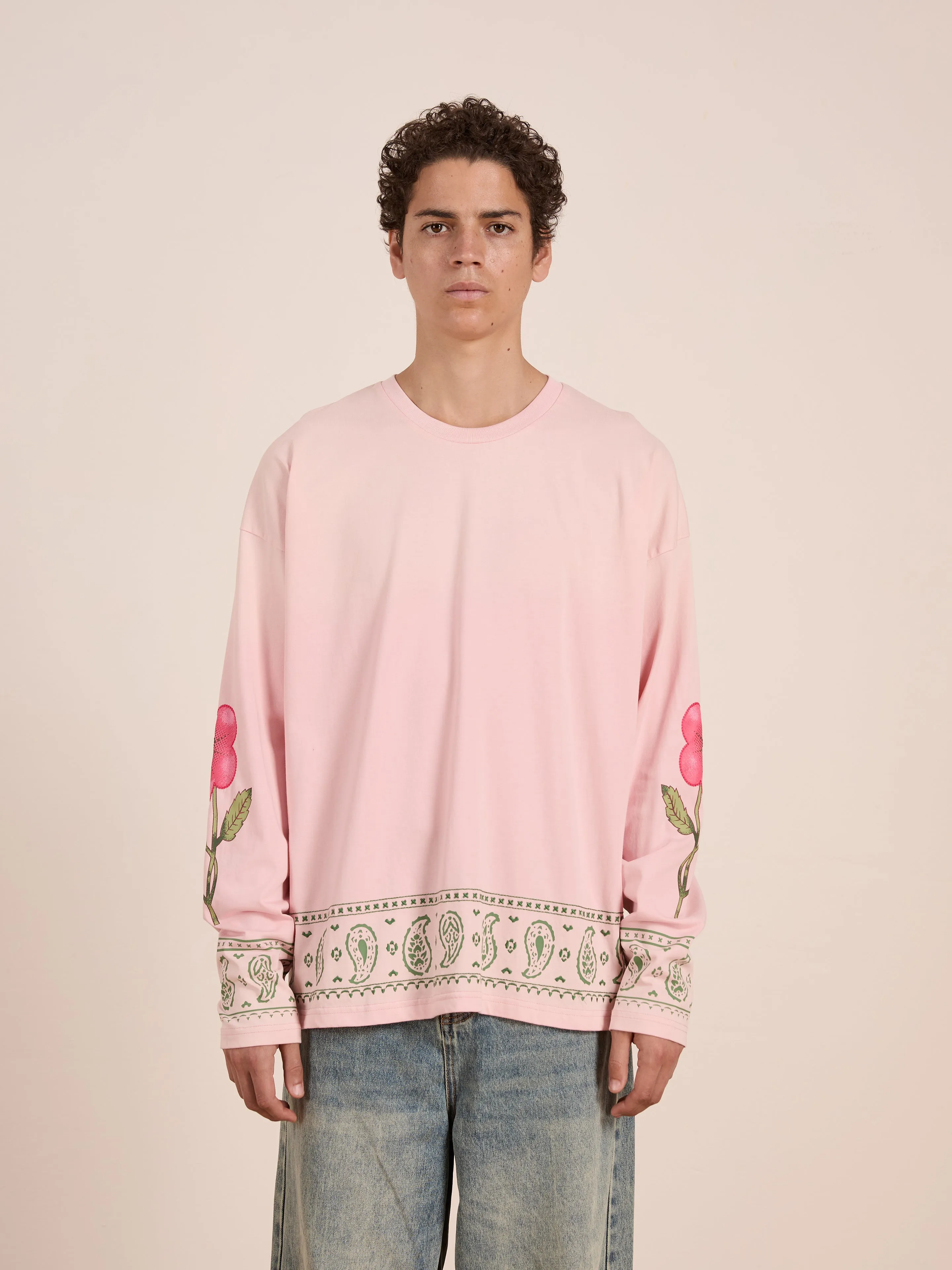 Garden Bloom Embroidered LS Tee sold by Found