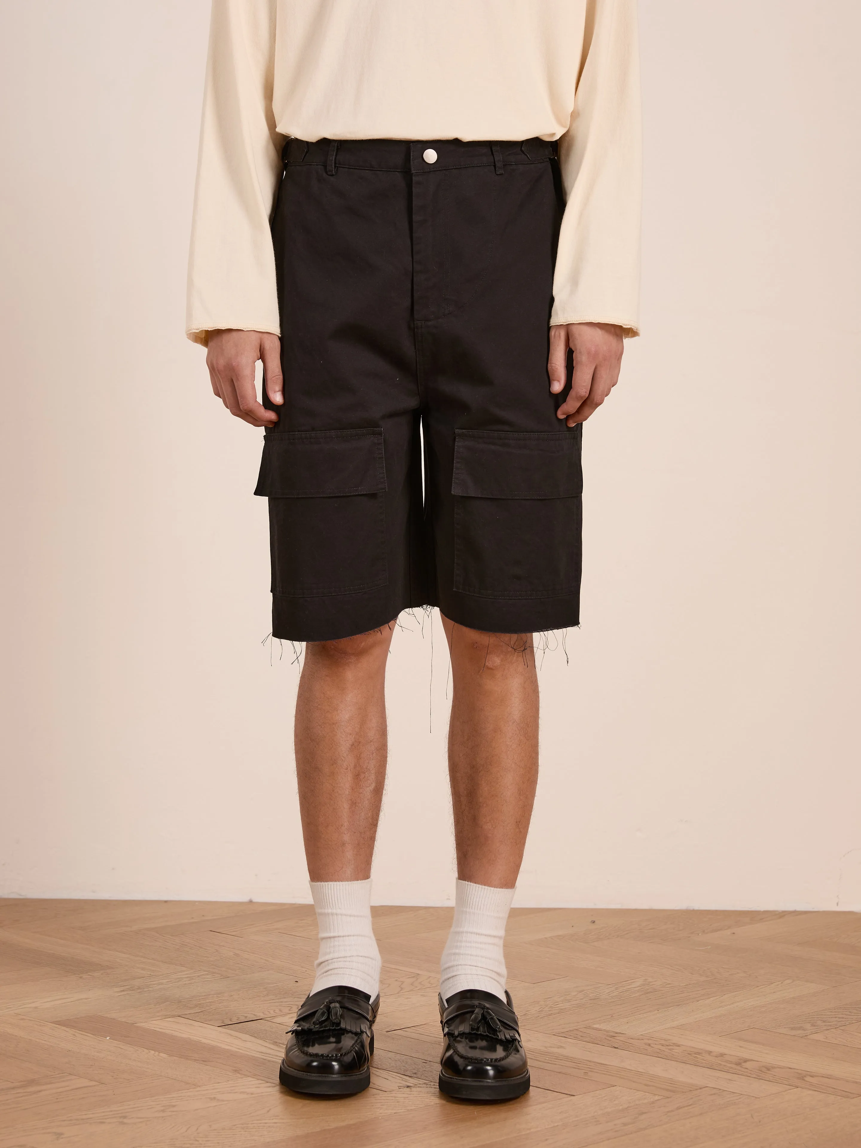 Parachute Cargo Twill Shorts sold by Found