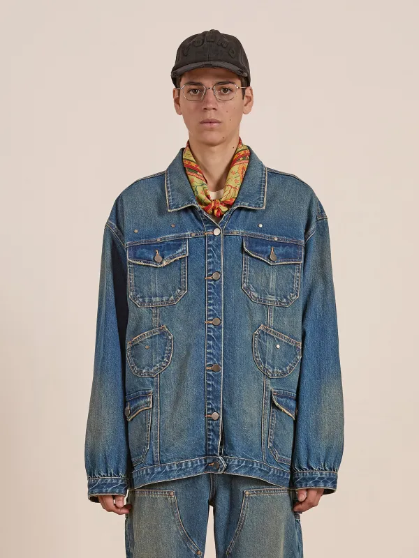 Denim Carpenter Jacket sold by Found