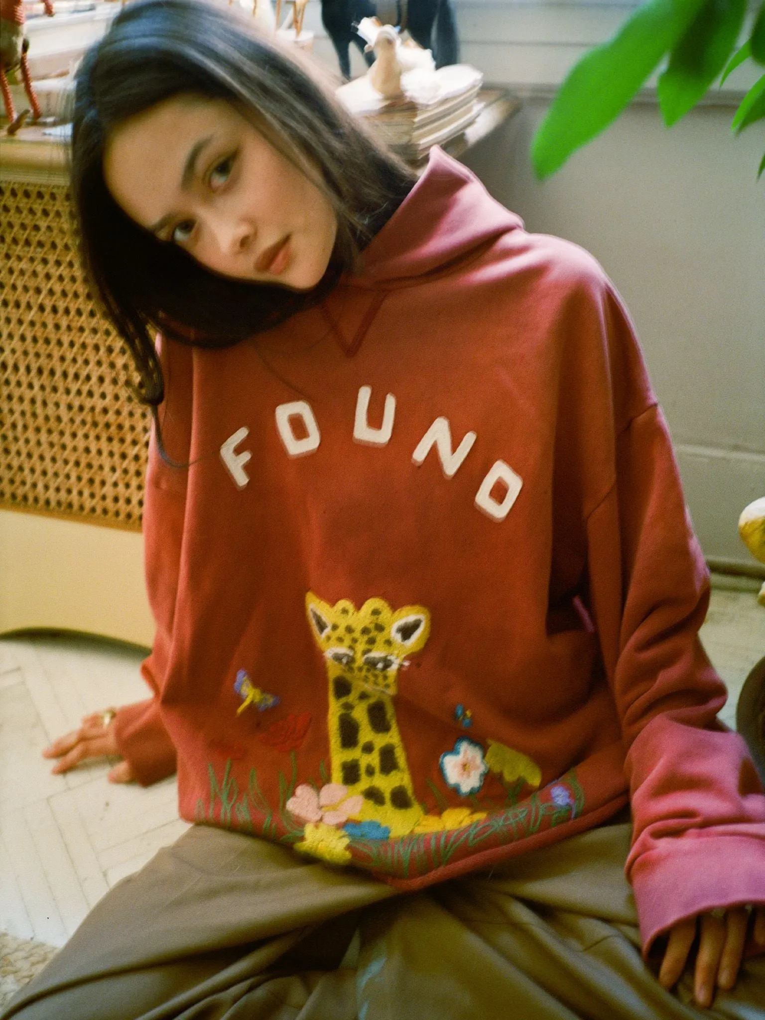 Embroidered Wildlife Hoodie sold by Found product image thumbnail 5
