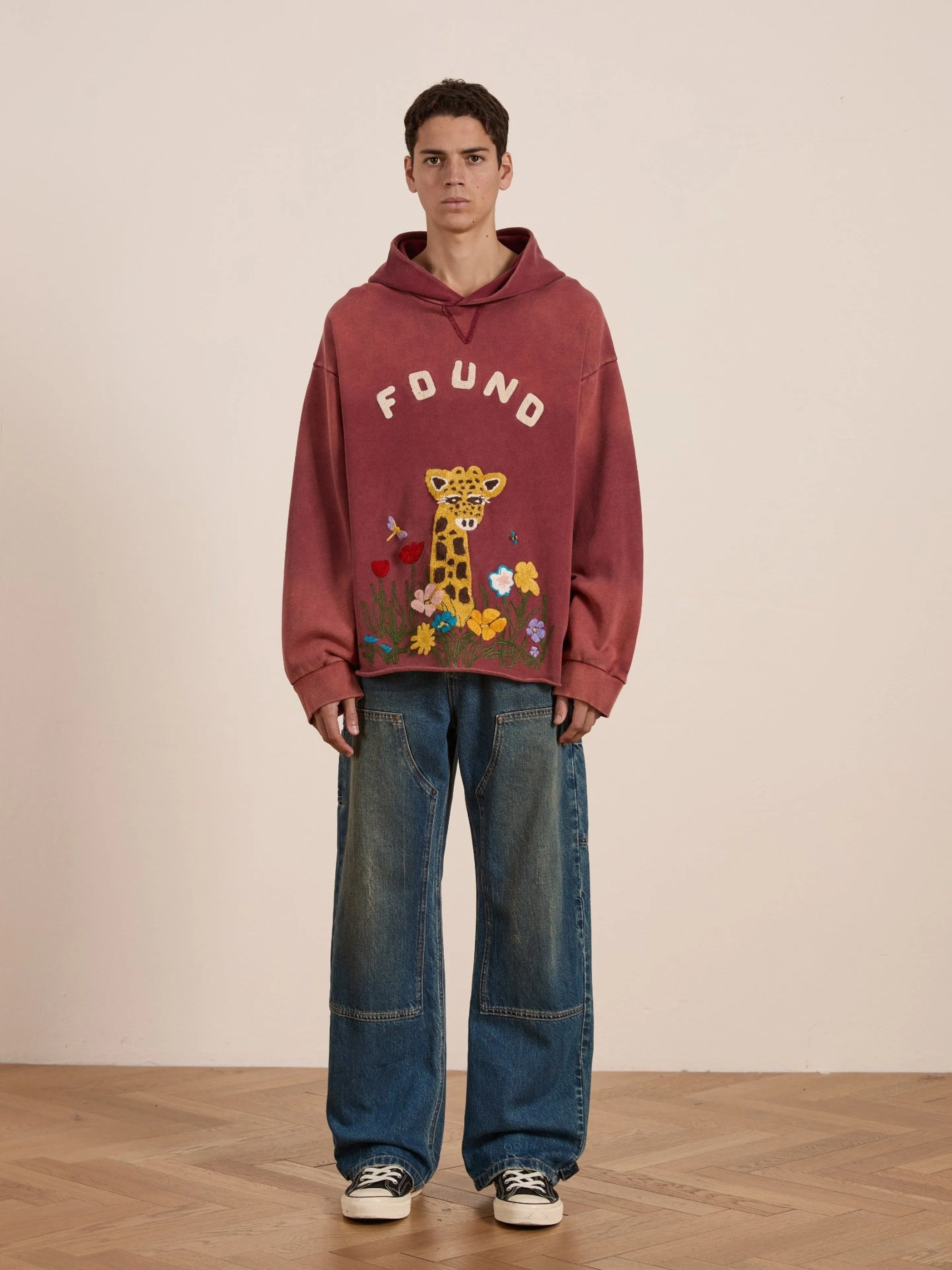 Embroidered Wildlife Hoodie sold by Found product image thumbnail 3