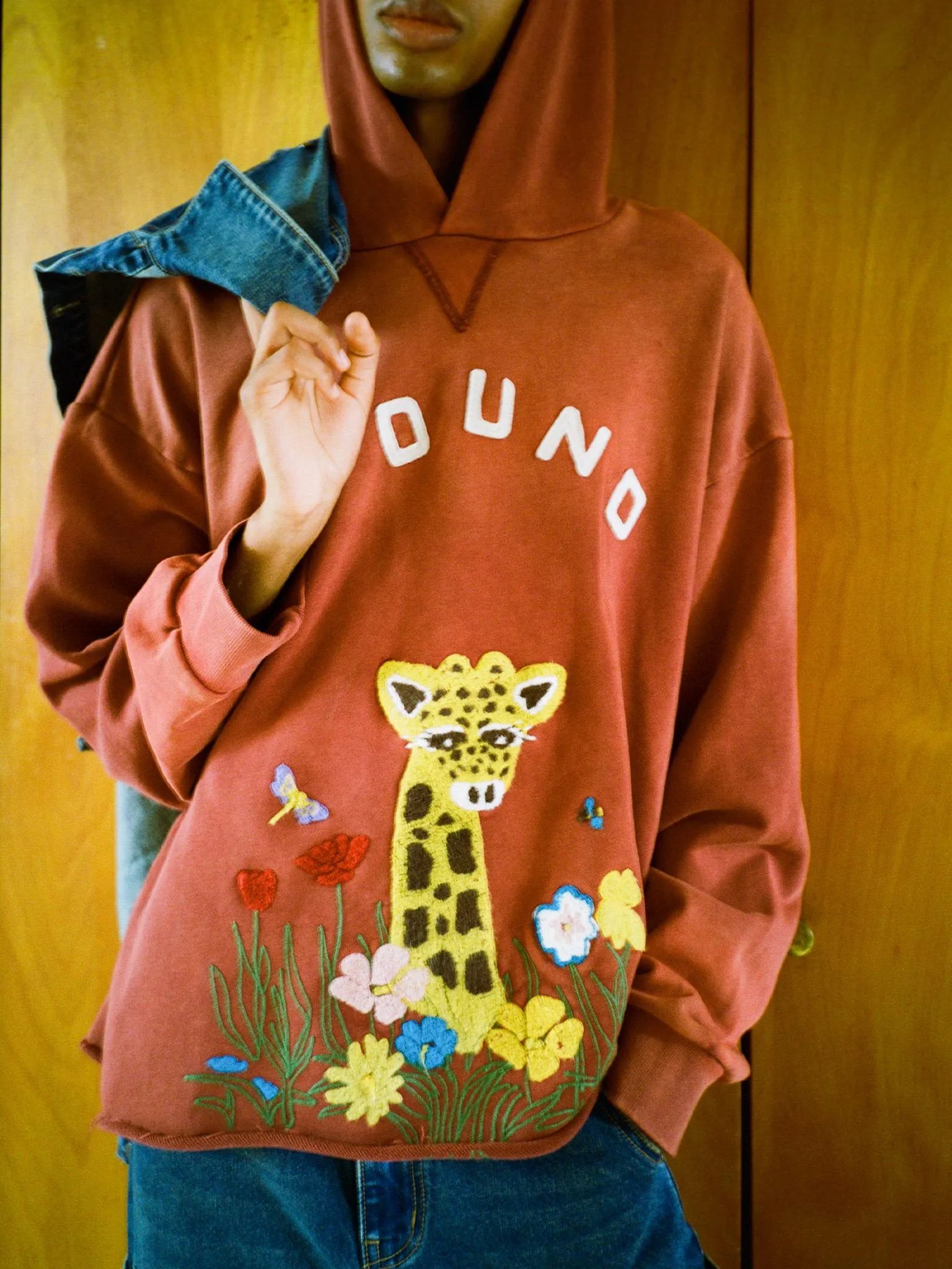 Embroidered Wildlife Hoodie sold by Found product image thumbnail 2