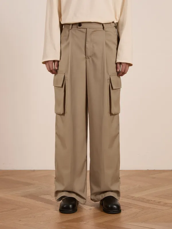 Hava Pleated Cargo Trousers sold by Found