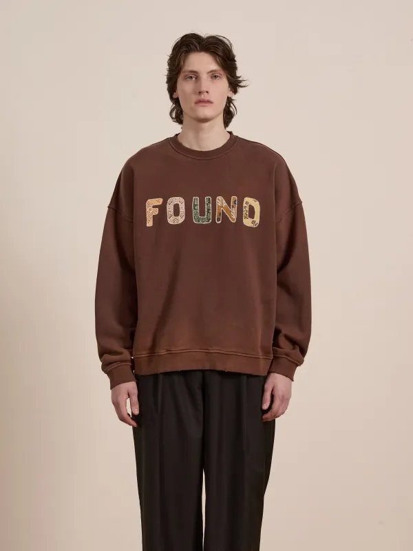 Patterned Logo Crewneck made by Found