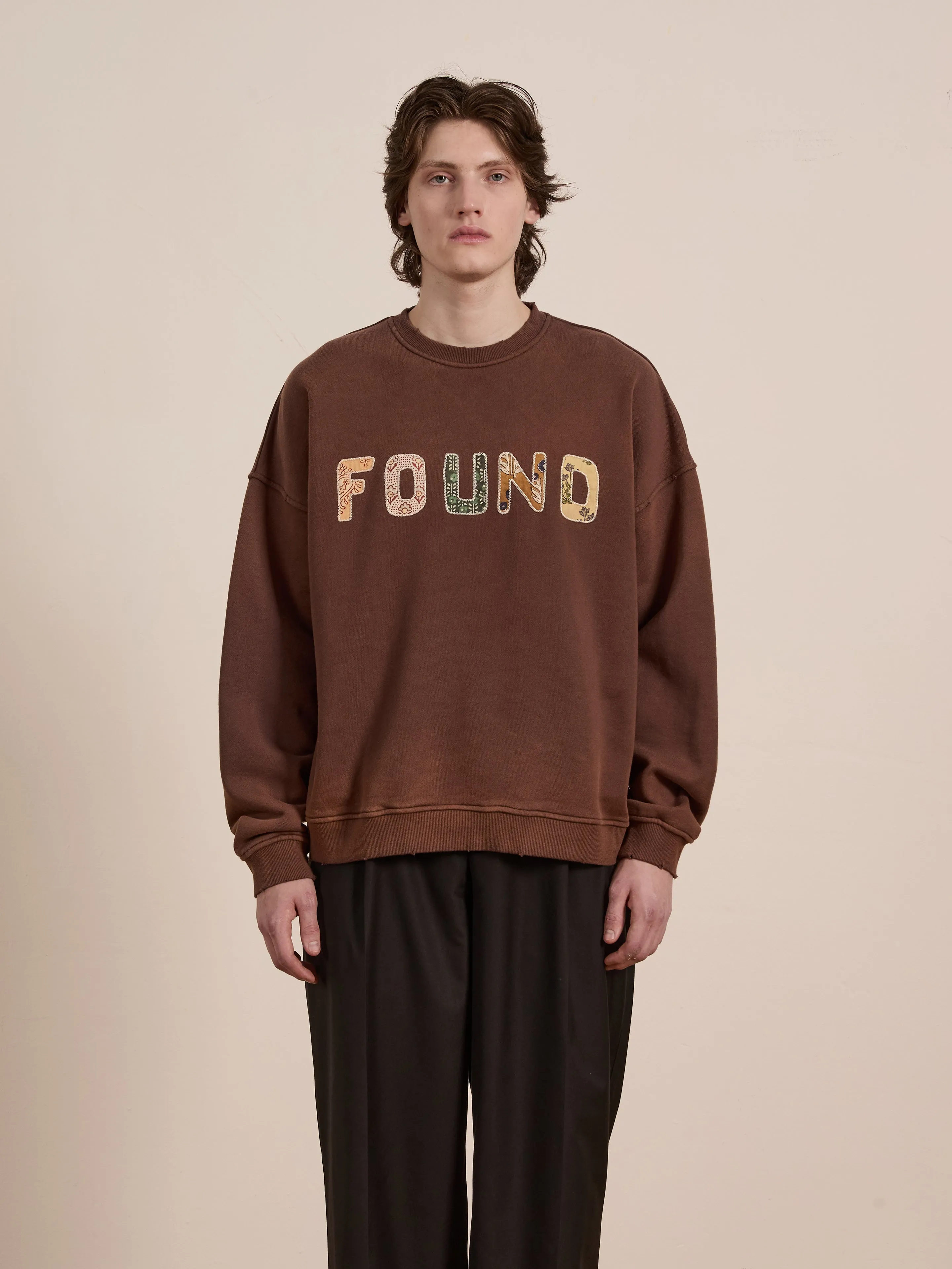 Patterned Logo Crewneck sold by Found