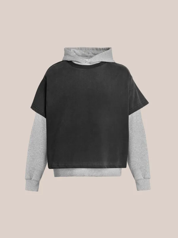Double Layer Hoodie made by Found